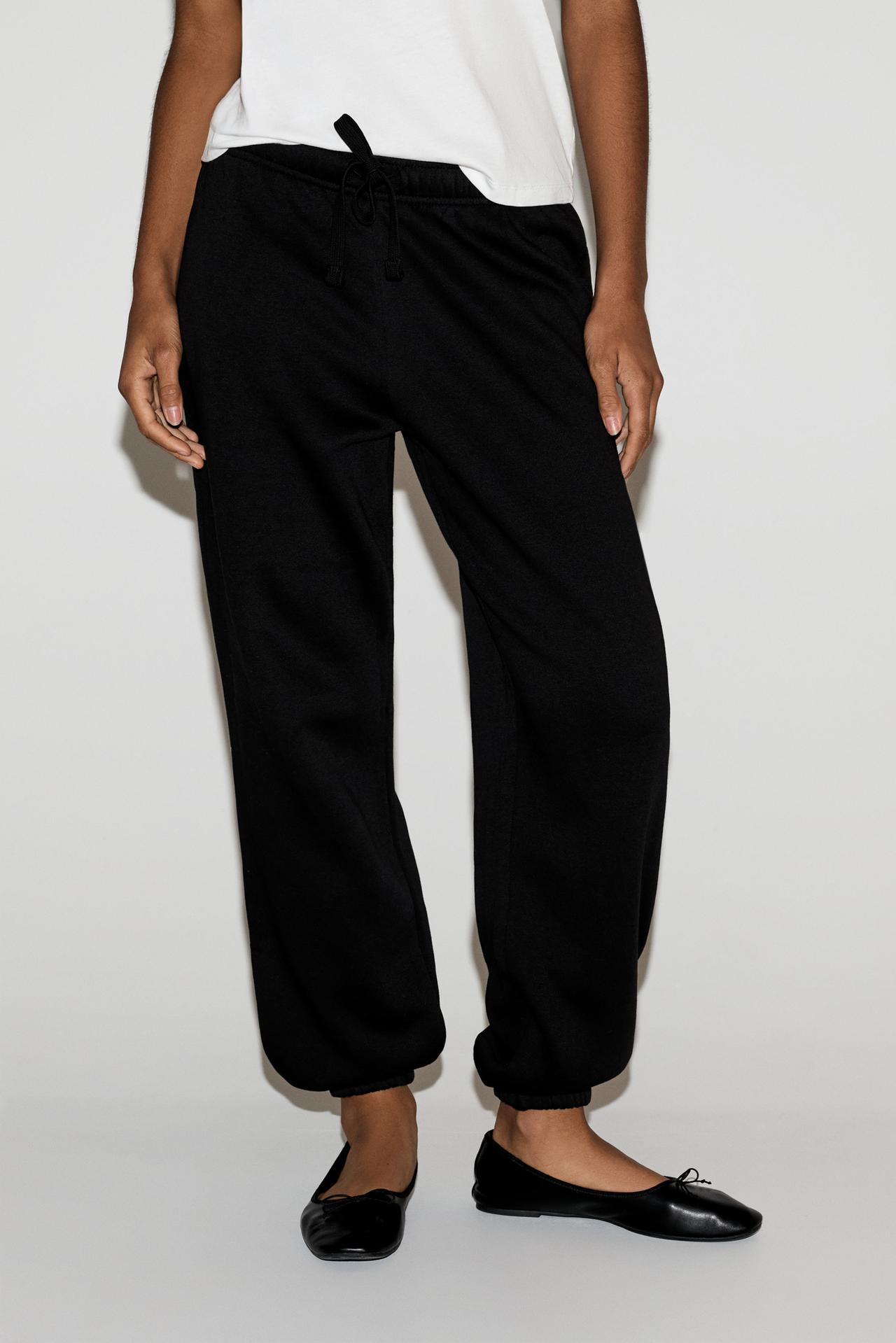 Basic tracksuit bottoms — BLACK