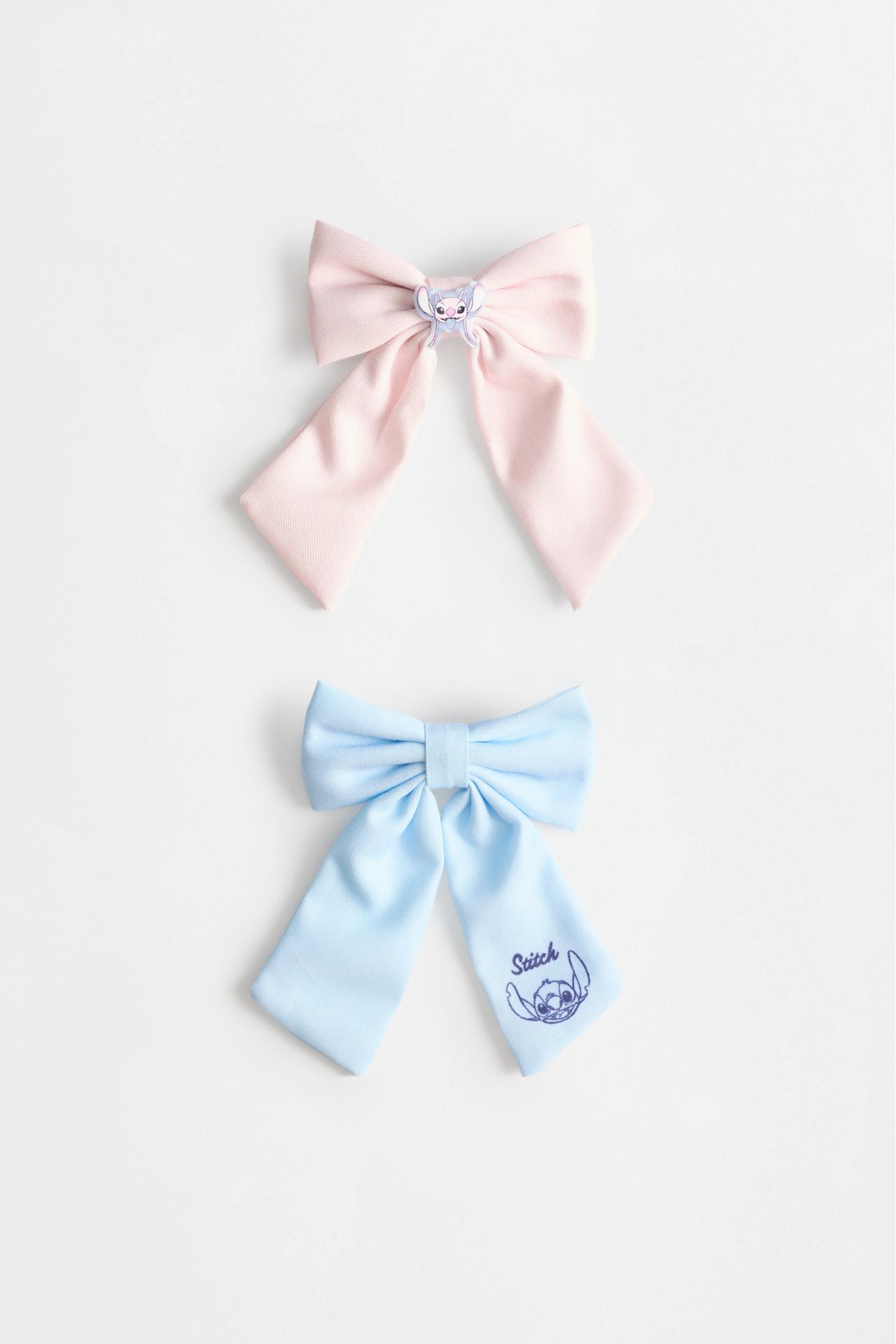 Stitch & Angel ©Disney Bows (2-Pack) — BLUE