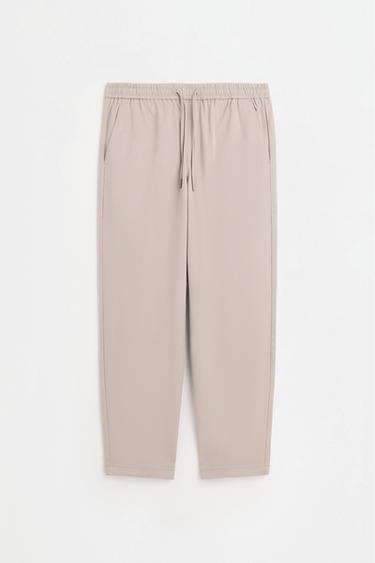 Slim fit tailored joggers — BEIGE 5