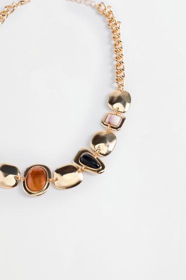 Multi-colored stone necklace — VARIOUS 3