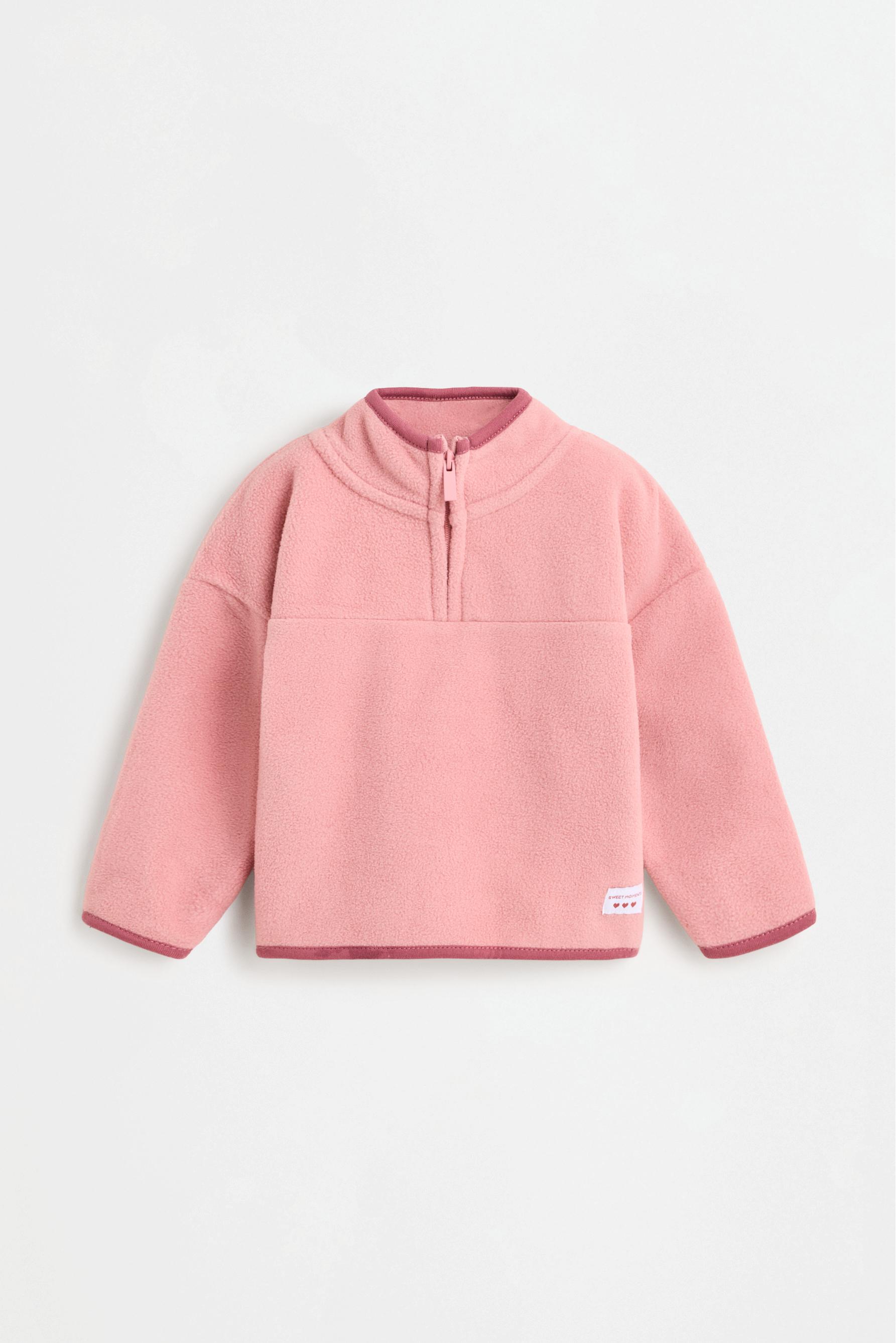 Fleece jacket and trousers set — PINK