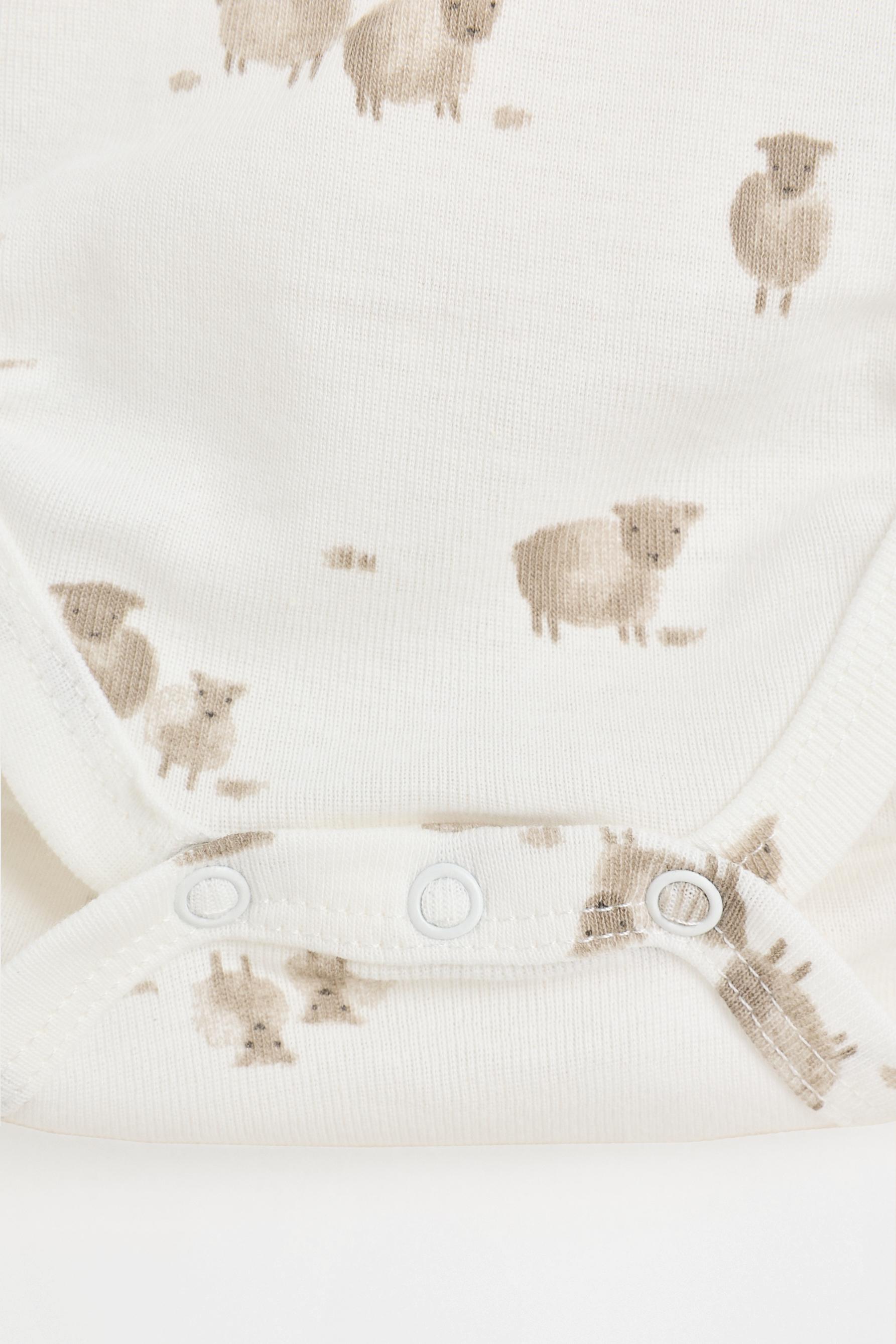 Pack of 2 matching kimono bodysuits — TAUPE BROWN