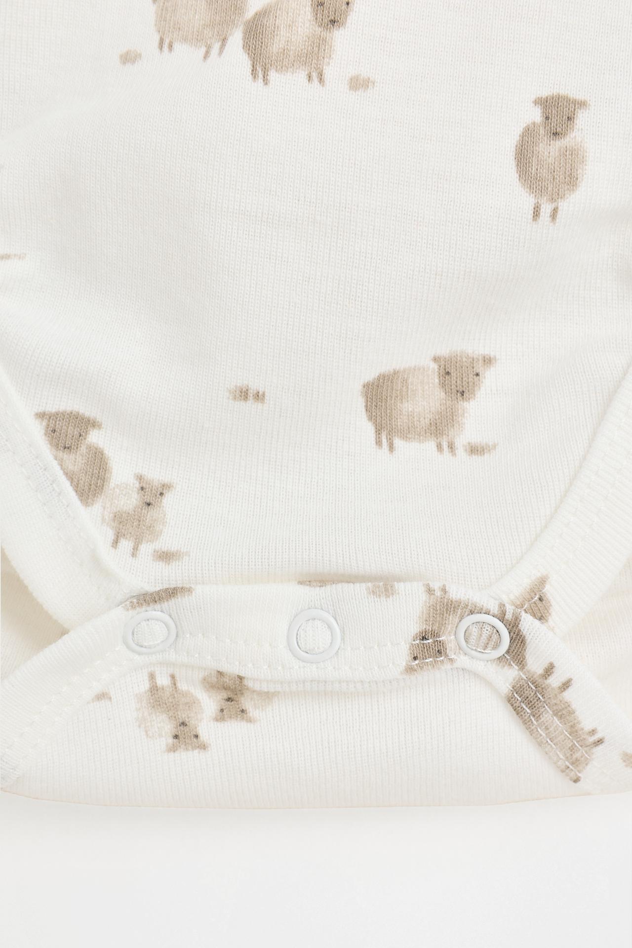 Pack of 2 combined crossover bodysuits — TAUPE BROWN