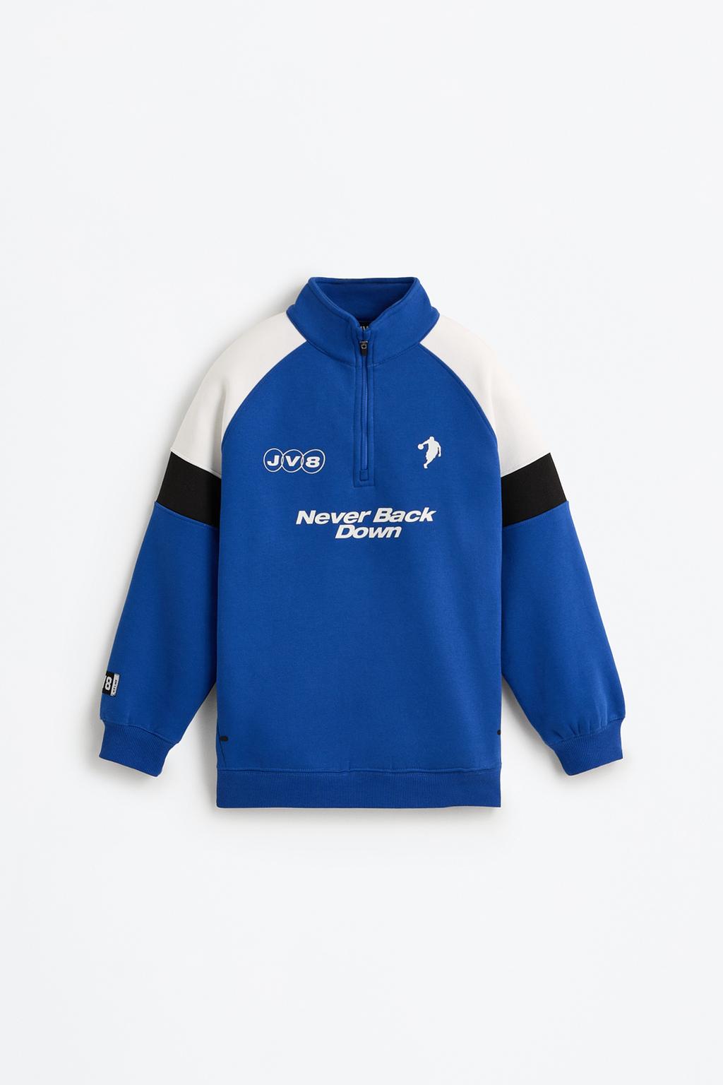 Kelme JV8 x Lefties color block zip-up sweatshirt