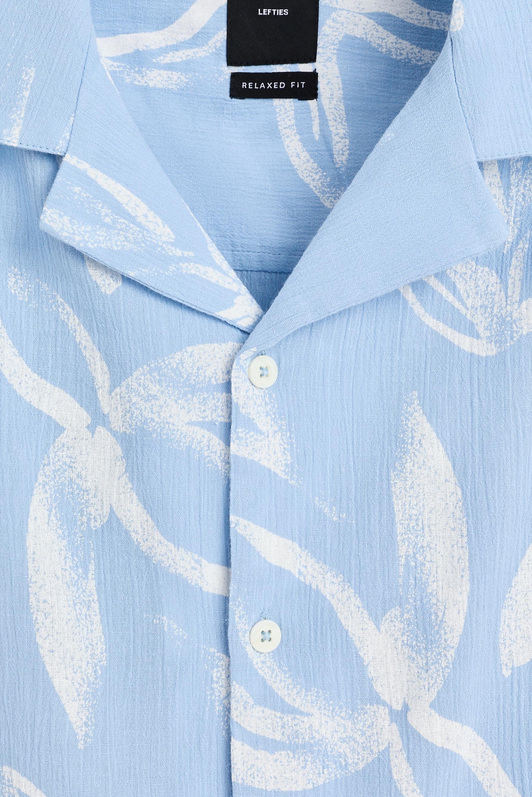Regular fit printed shirt — SKY BLUE