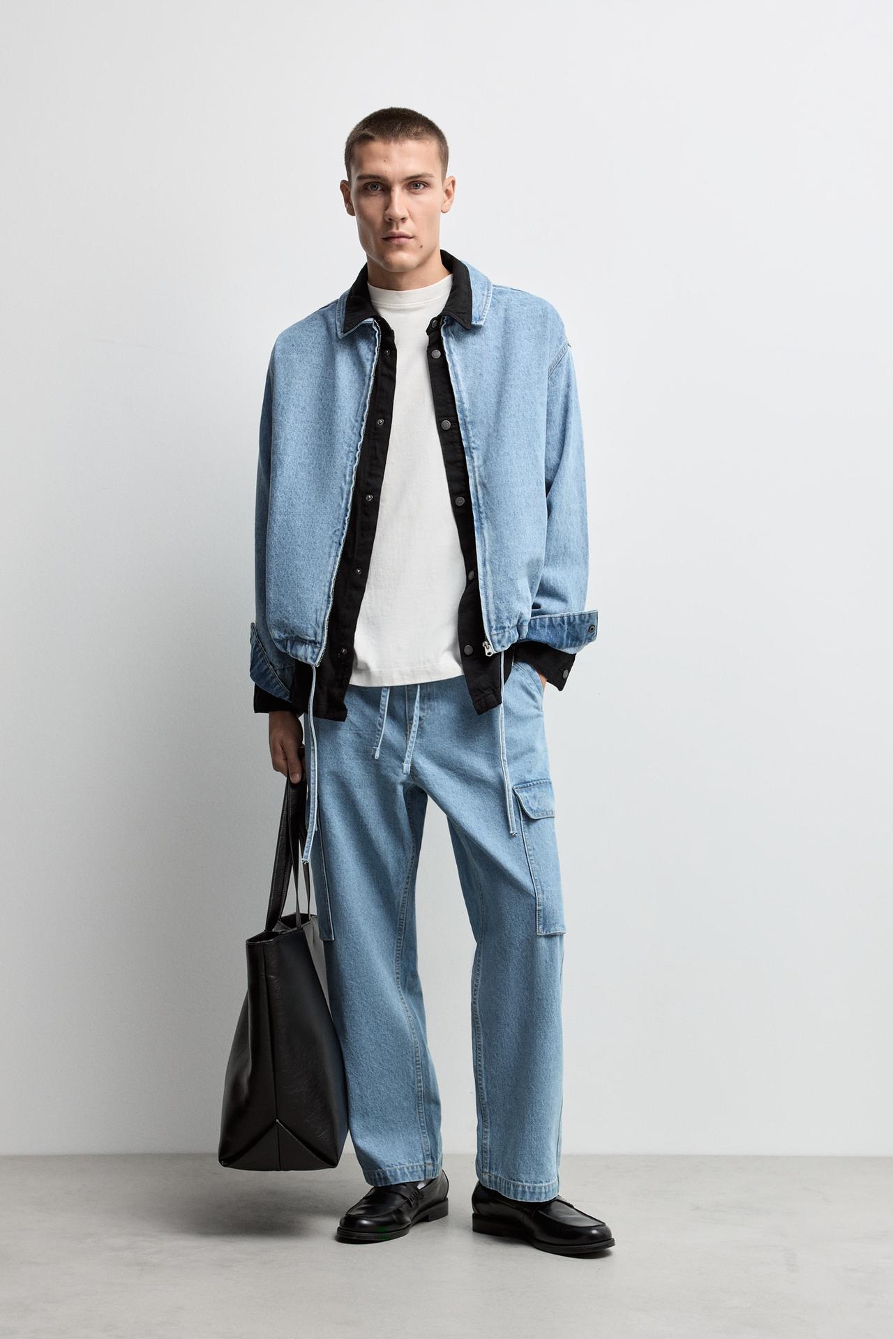 Denim jacket bomber — INDIGO