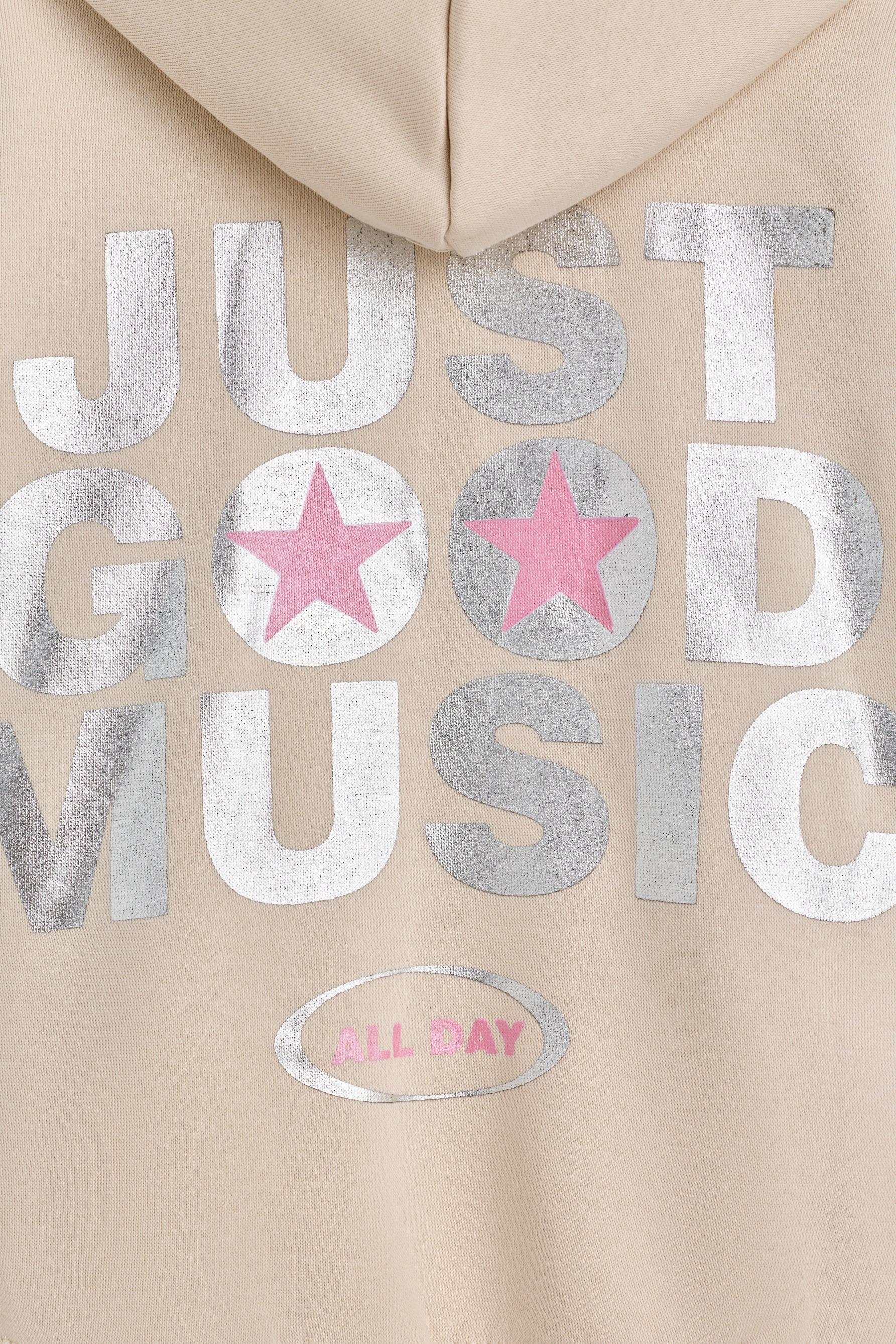 Cropped hoodie — CREAM