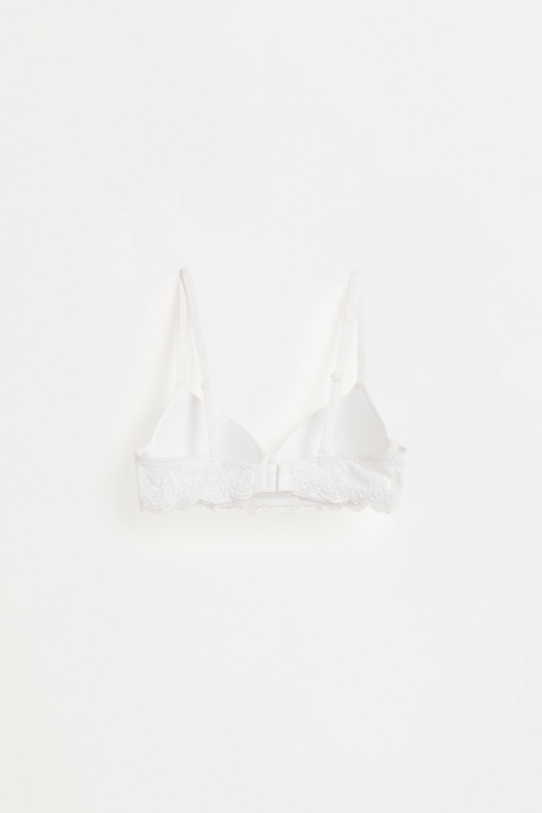 Pack of 2 lace bandeau bras — WHITE