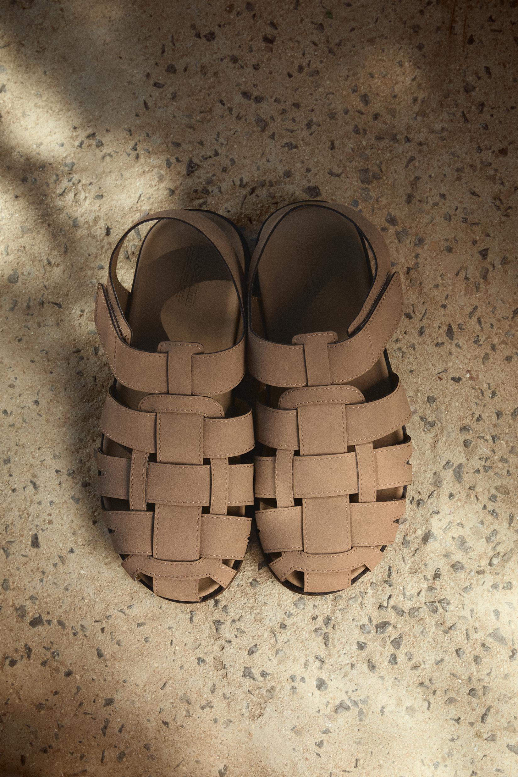 Men's cage sandals — BEIGE