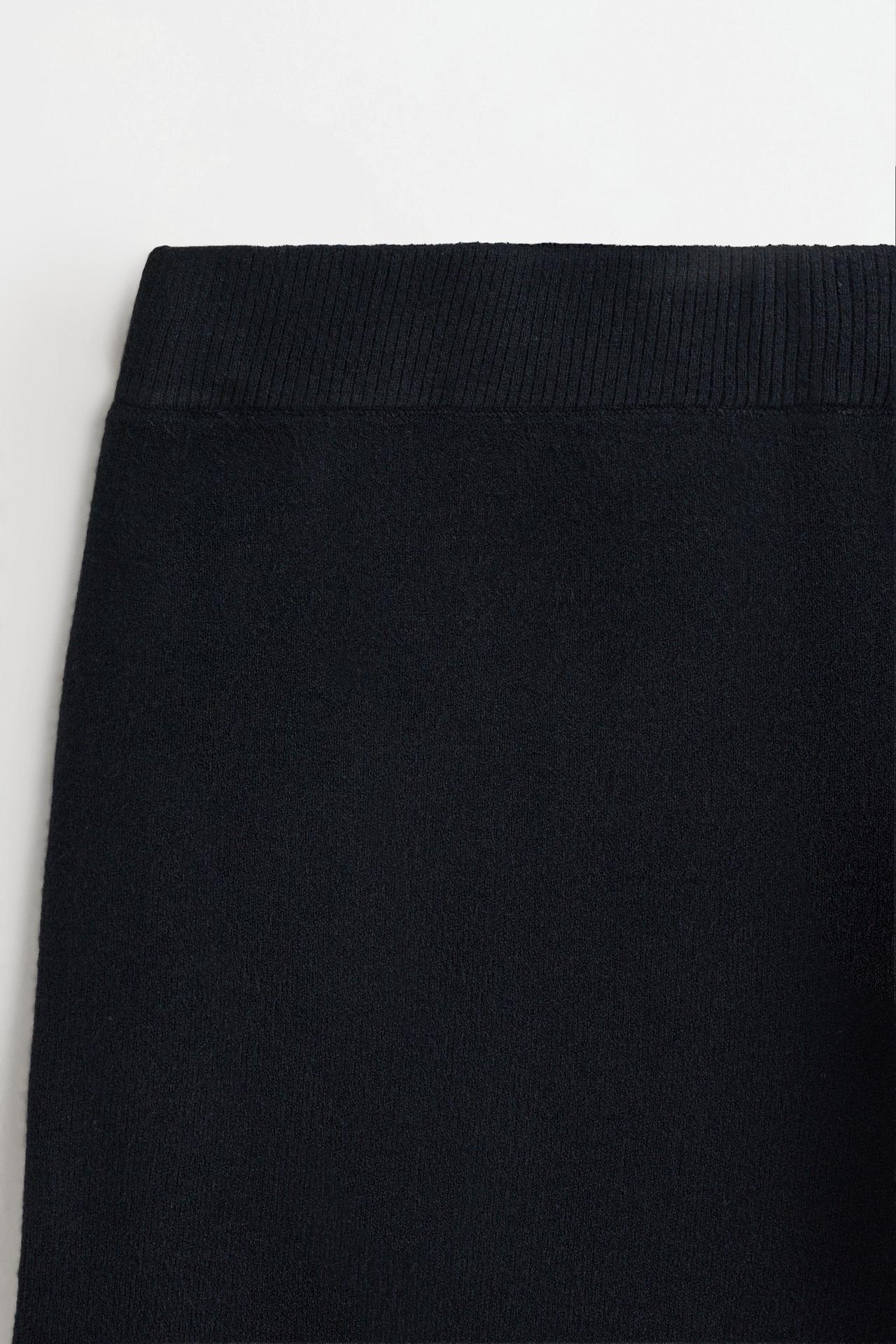 Knit culottes — BLACK