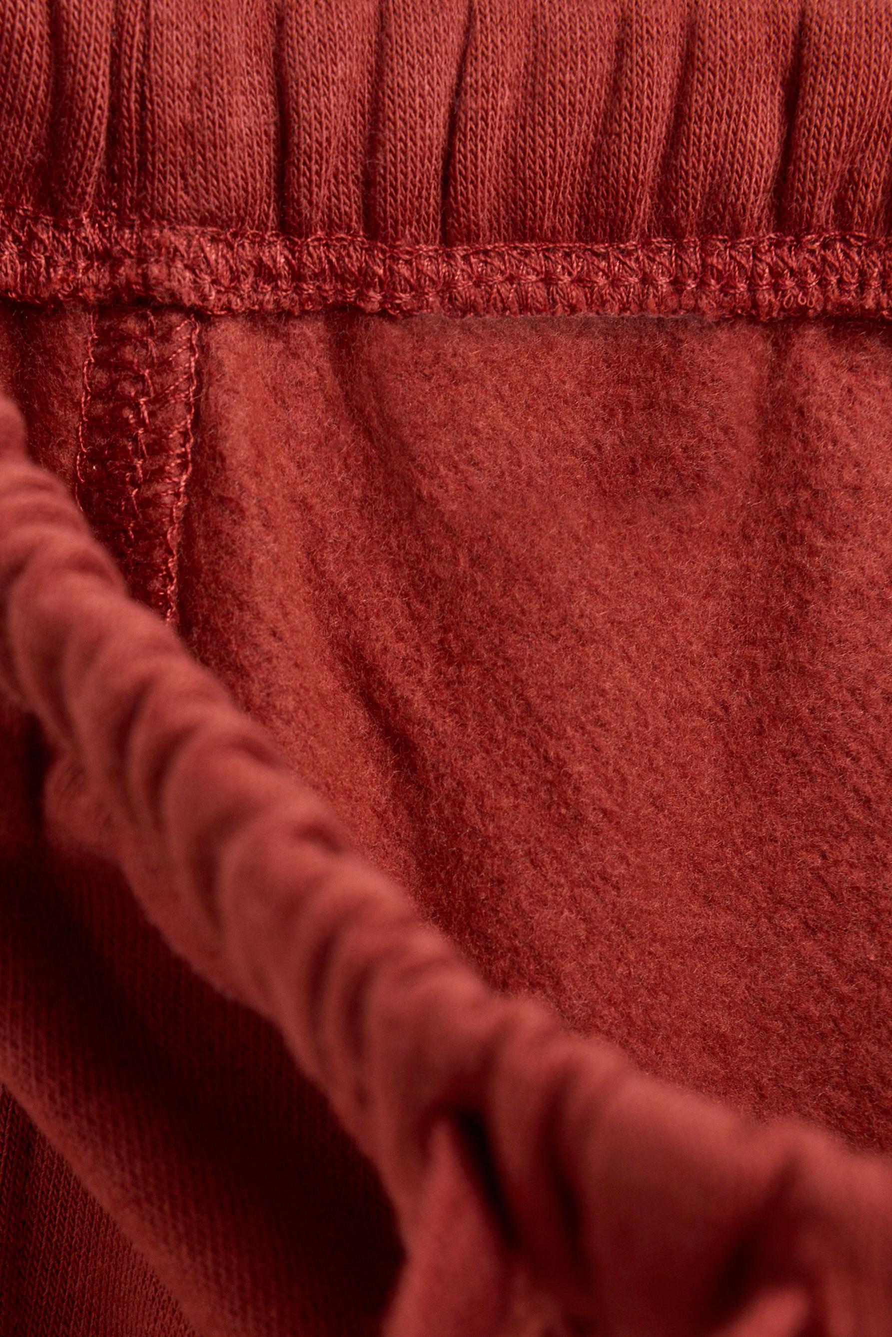 Plush sweatshirt and trousers co-ord — RUSSET