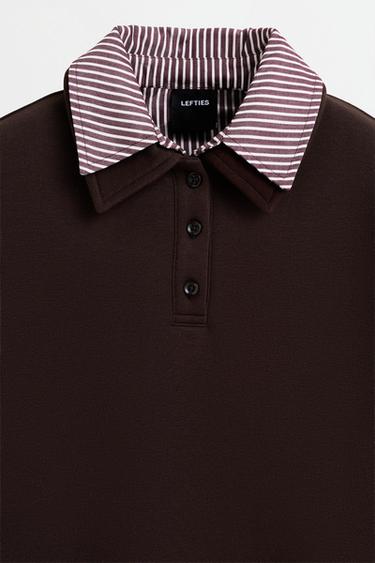 Double-effect sweatshirt — CHOCOLATE 7