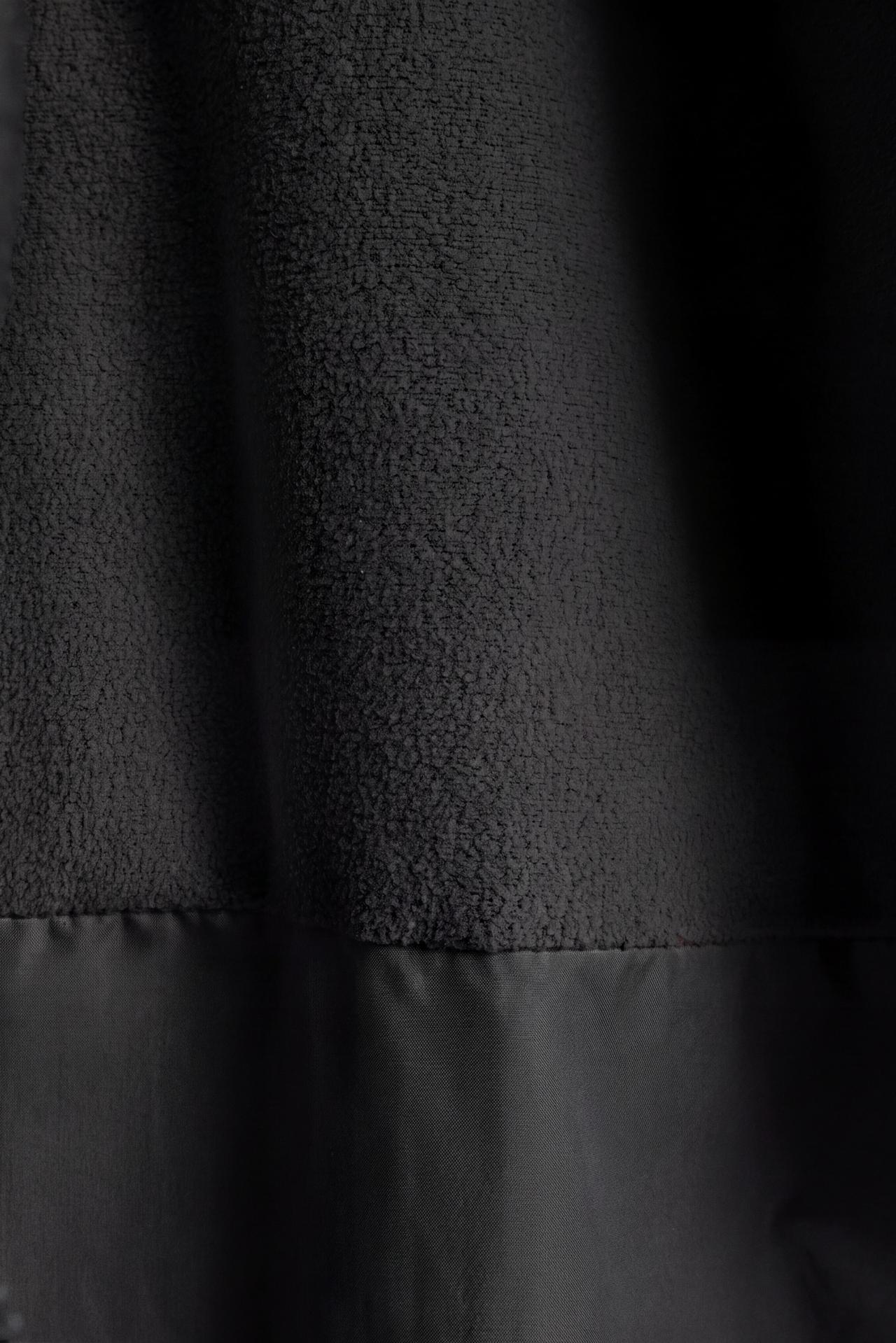 Quilted coat — BLACK