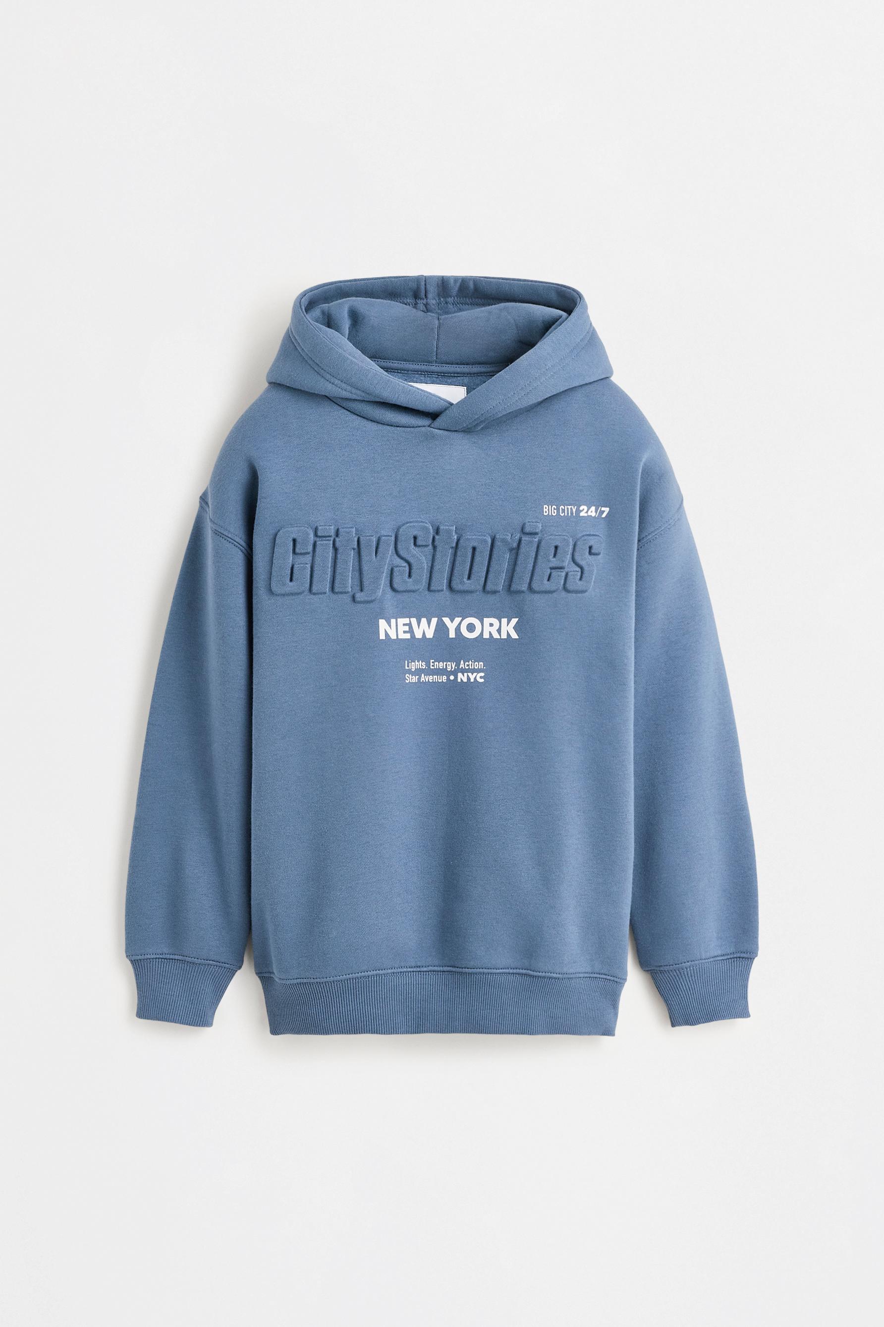 Hoodie with raised text — DARK TURQUOISE