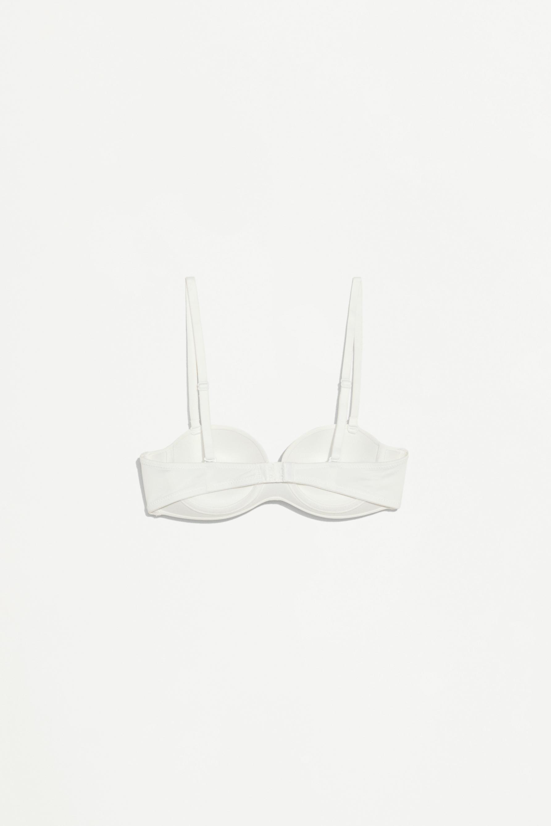 Bandeau push-up bra — WHITE