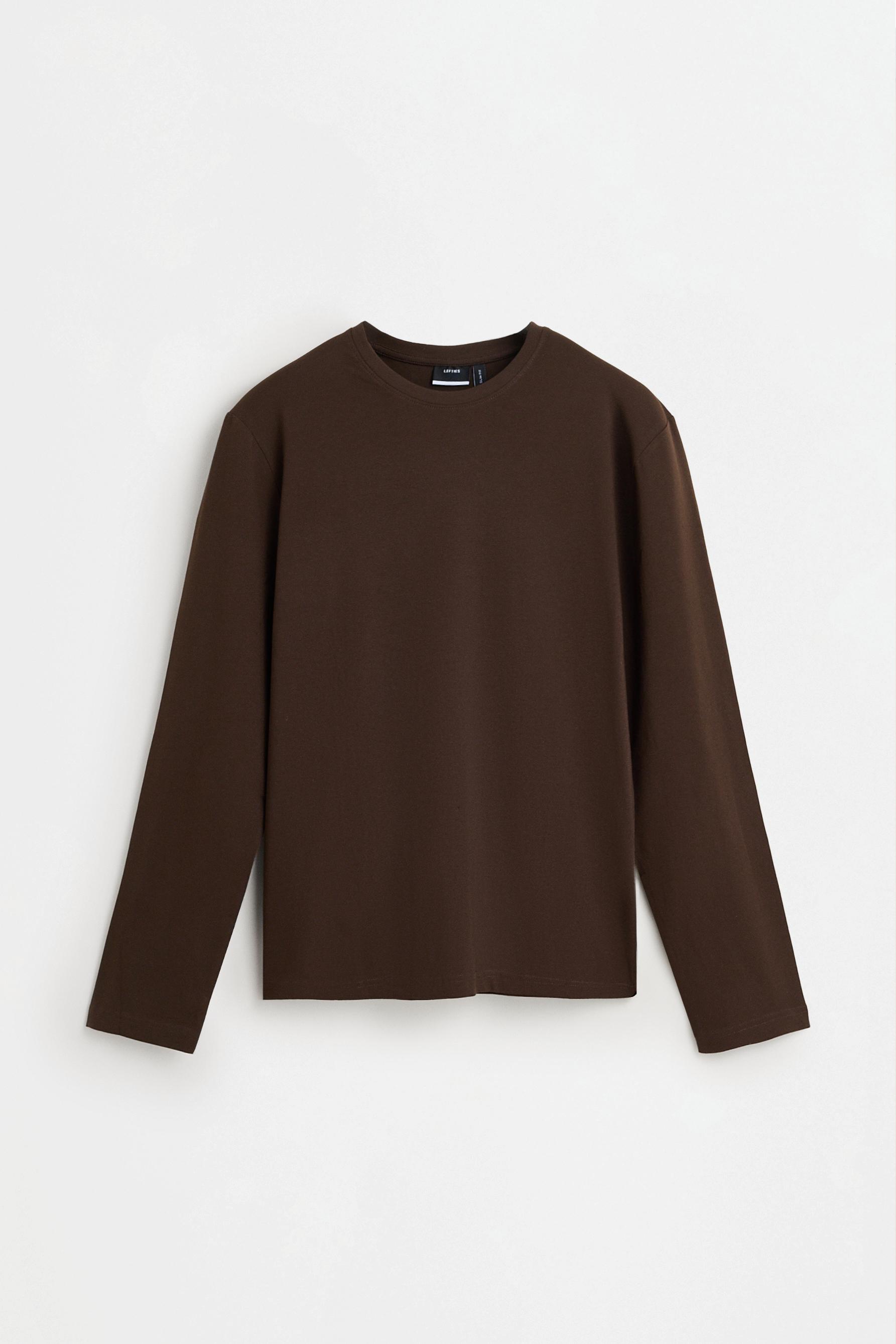 Basic long sleeve T-shirt — CHOCOLATE