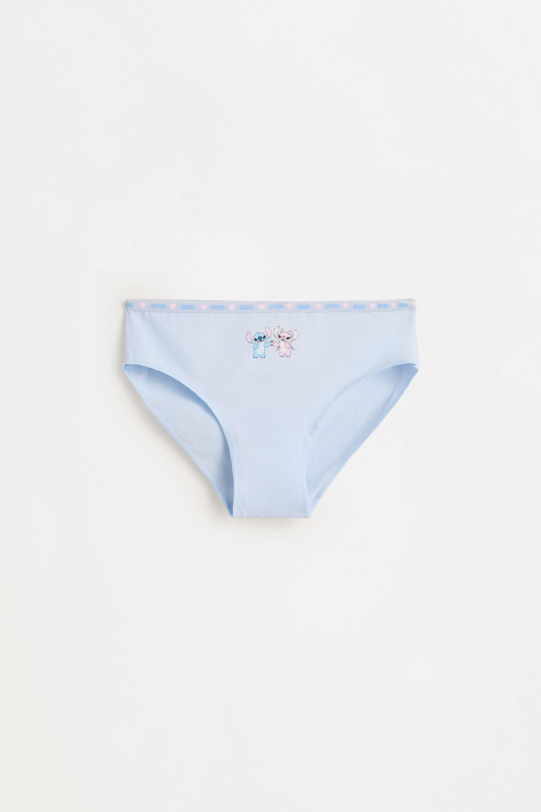 Stitch & Angel ©Disney Briefs (5-Pack) — WHITE/SKY BLUE