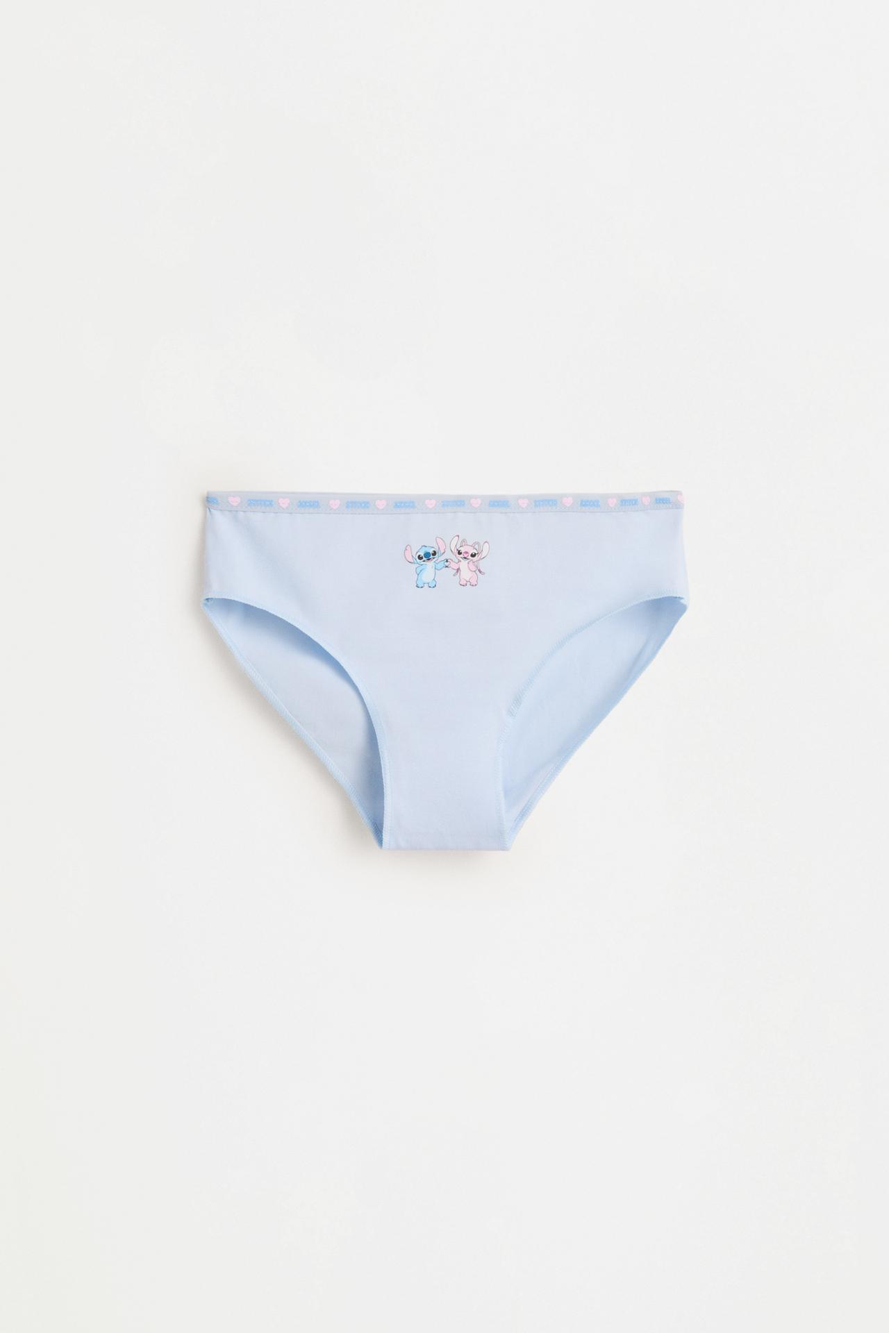 Stitch & Angel ©Disney Briefs (5-Pack) — WHITE/SKY BLUE