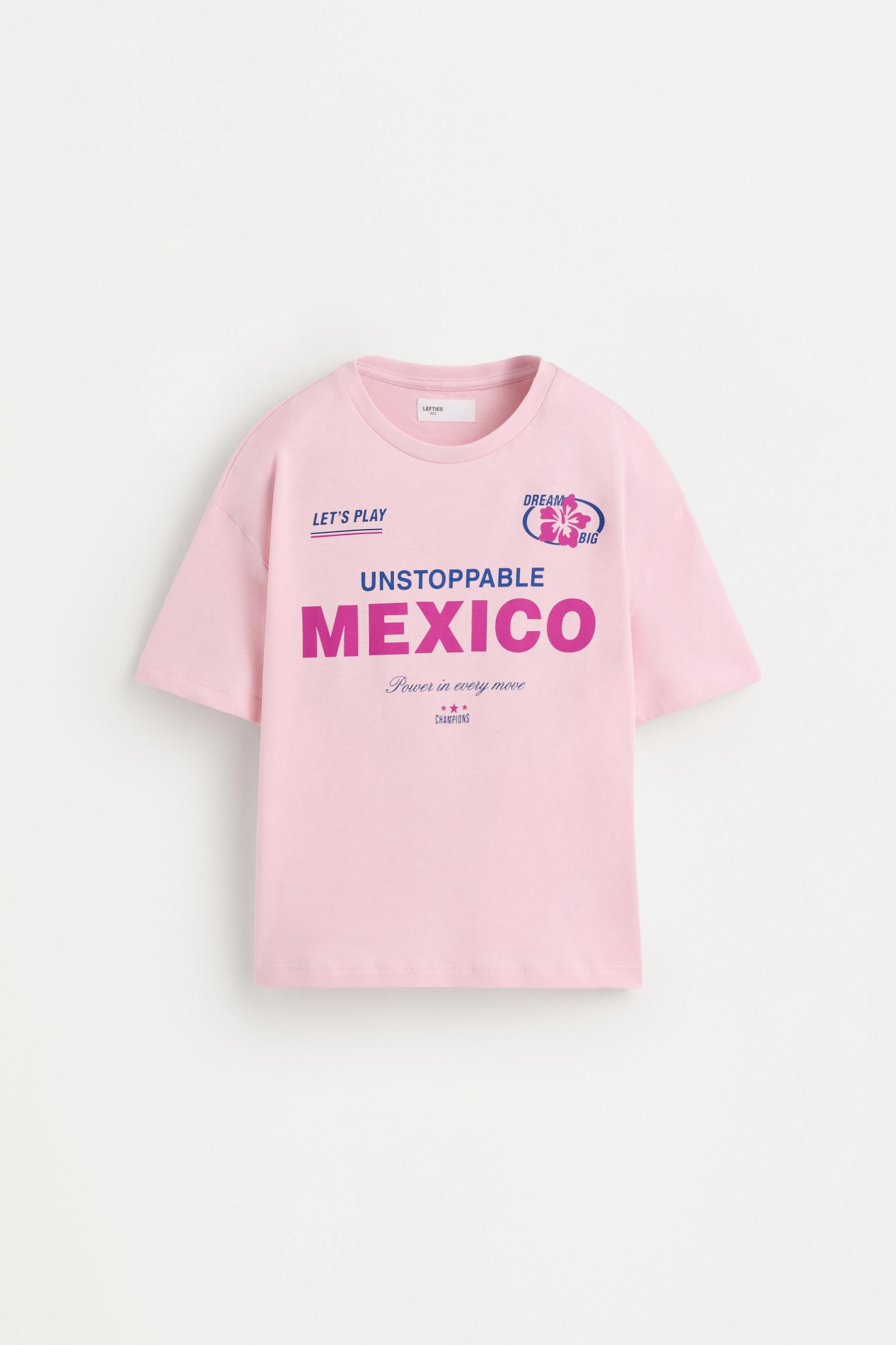 Printed T-shirt — FUCHSIA