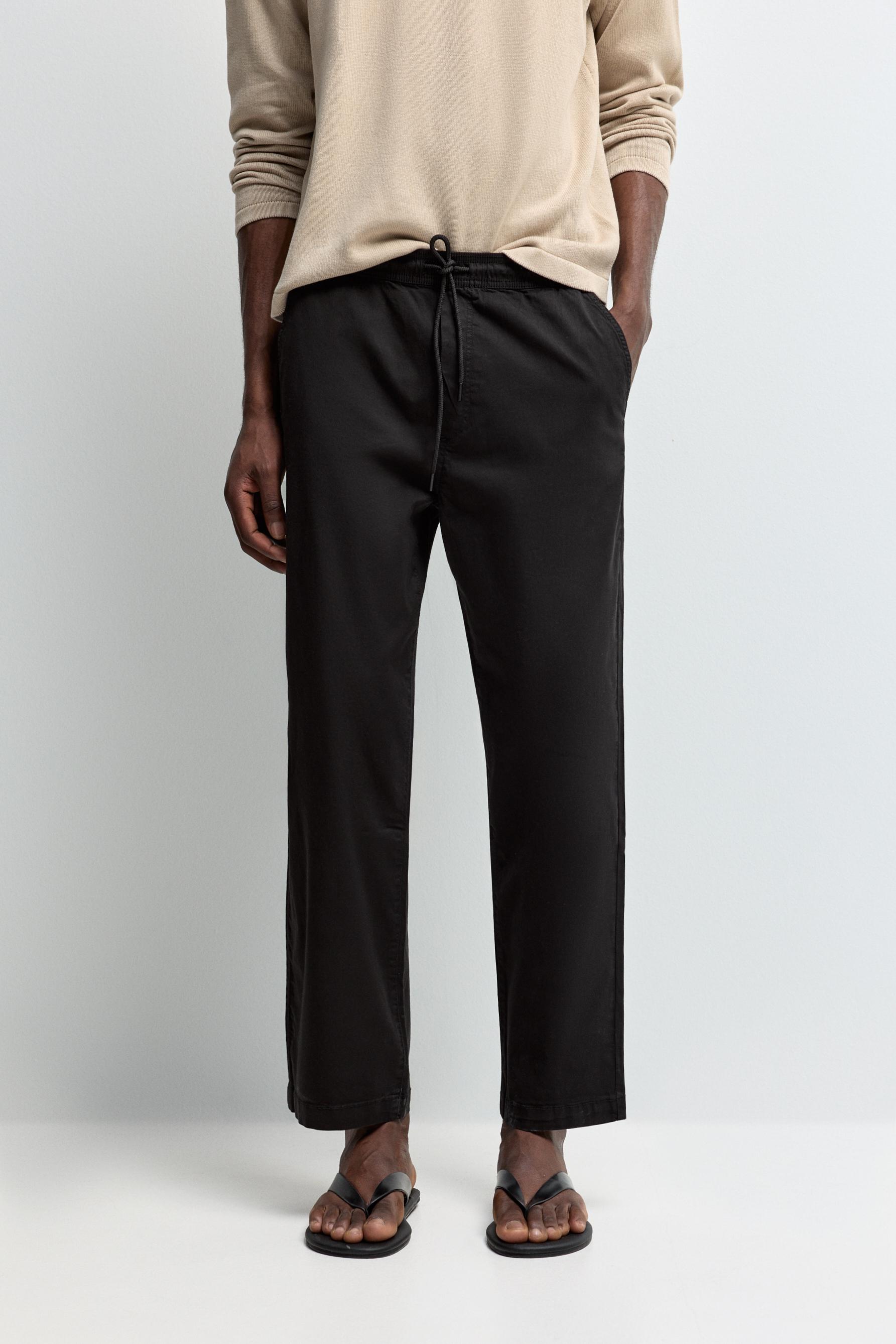 Slim fit jogger trousers — BLACK