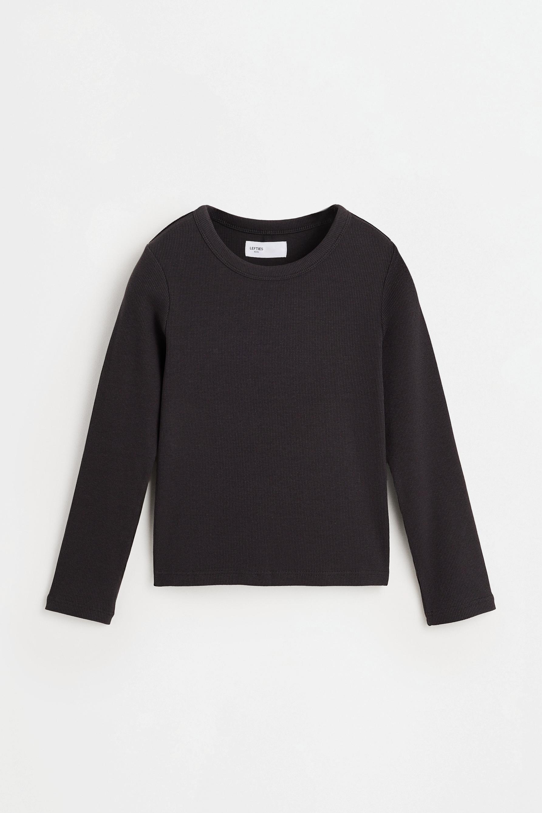 Ribbed T-shirt — ANTHRACITE GREY