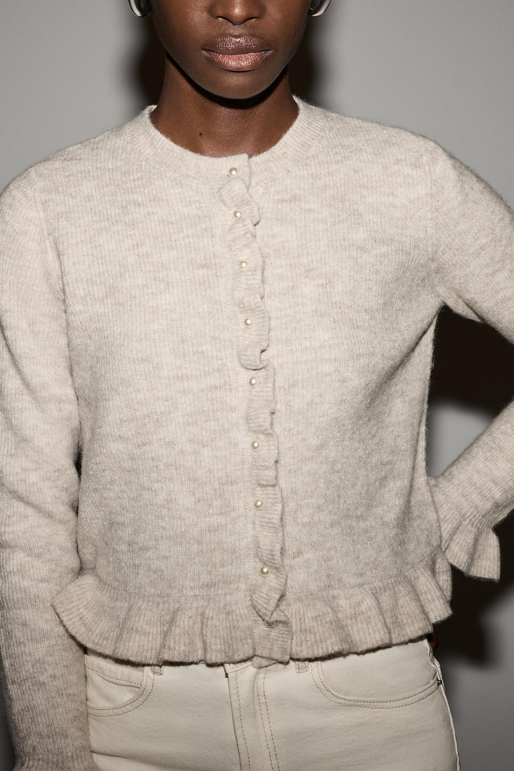 Wavy knit jacket