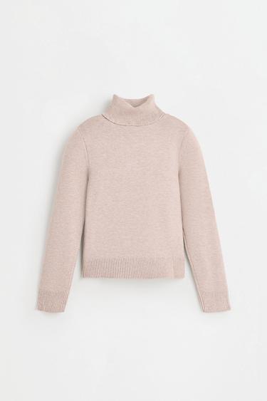 Roll neck sweater — MINK 2