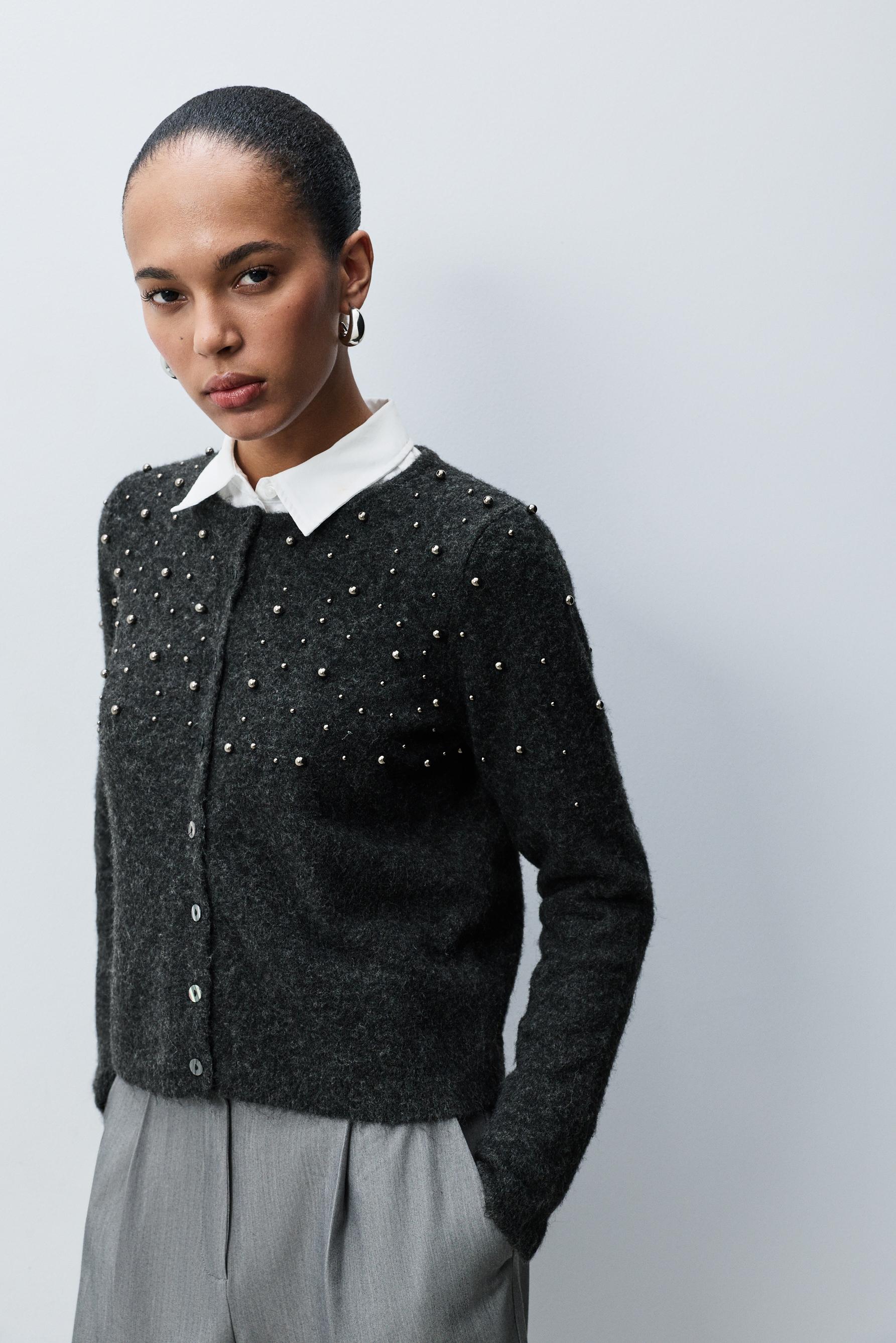 Chaqueta punto apliques