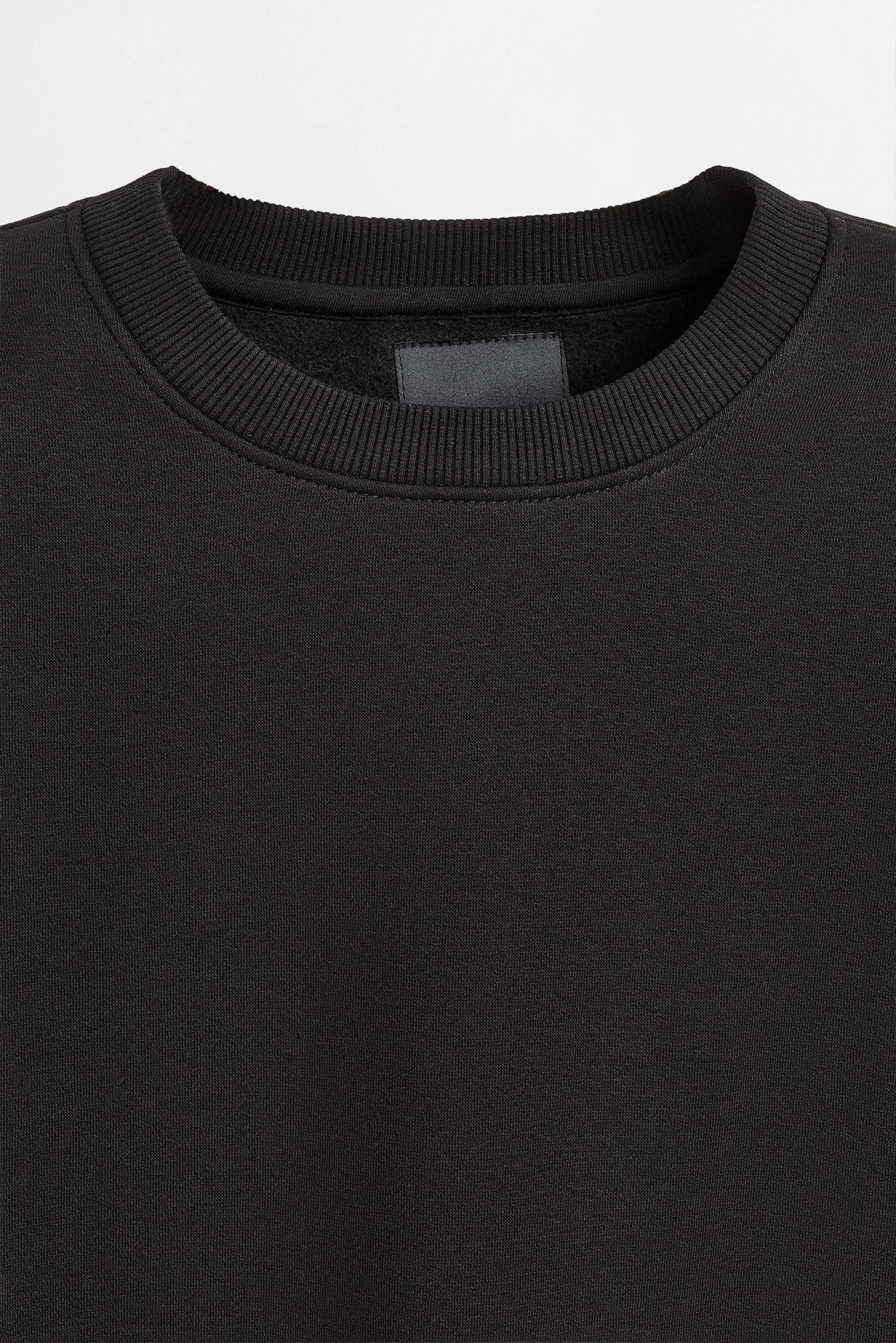 Basic sweatshirt — BLACK