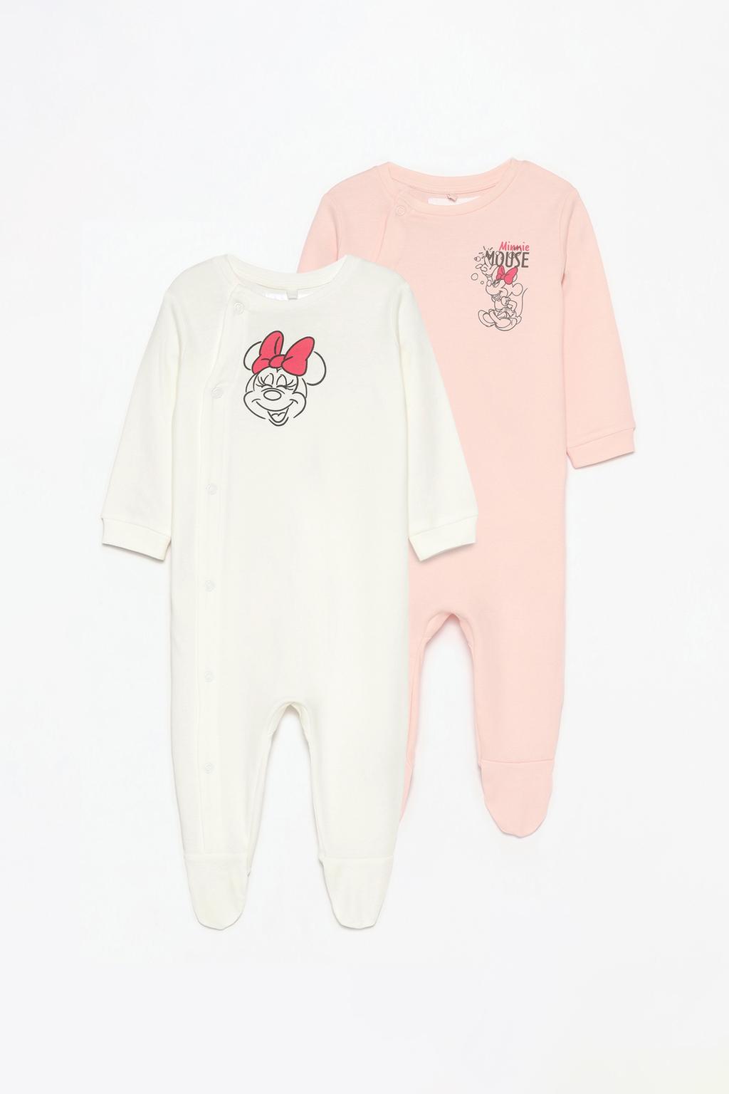 Pack of 2 Minnie Mouse ©Disney sleepsuits