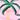 Ruched palm print bikini — PINK