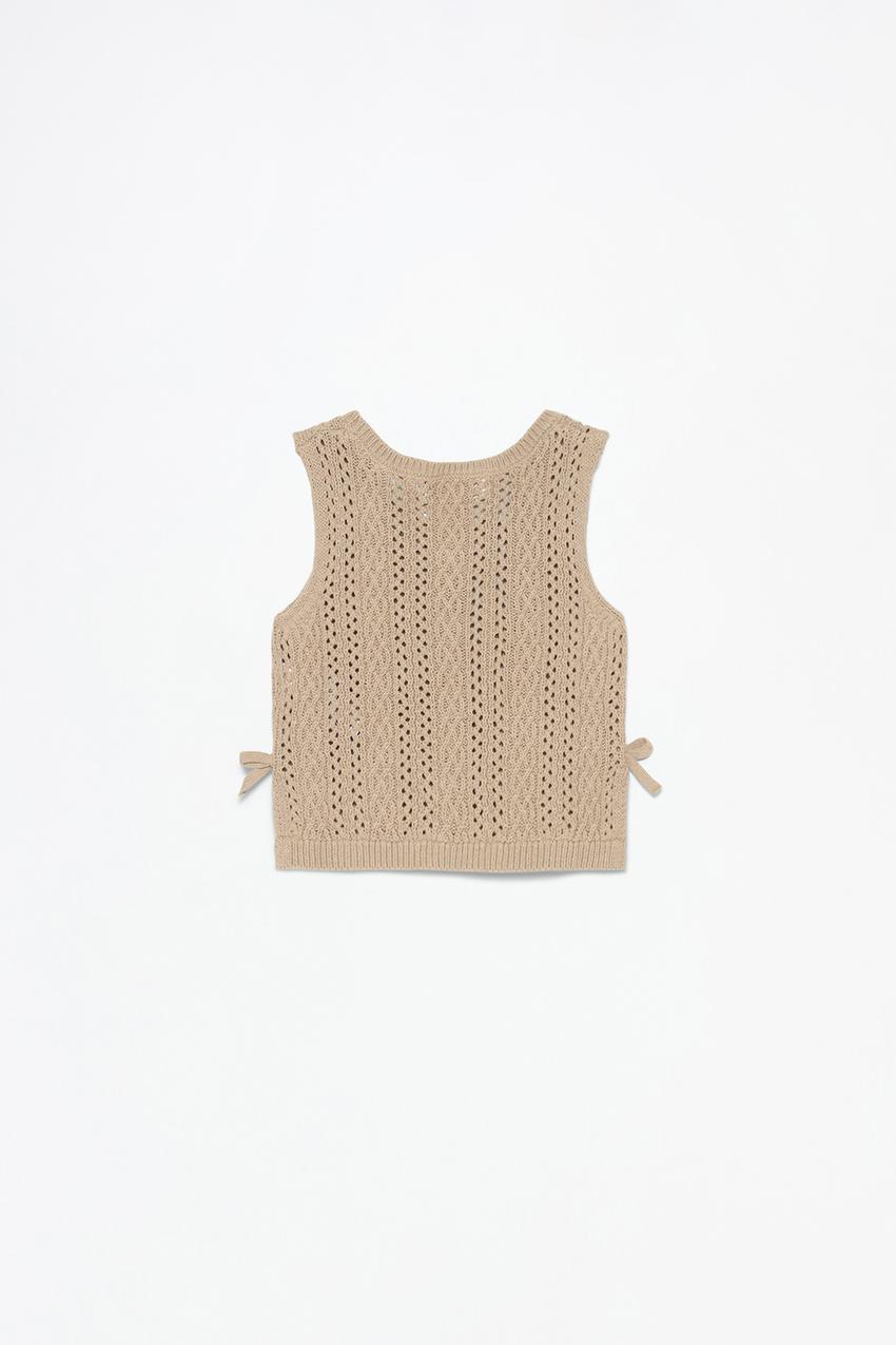 Crochet Sweater Ropa Crochet Zara Punto Vainilla Chalequillo De