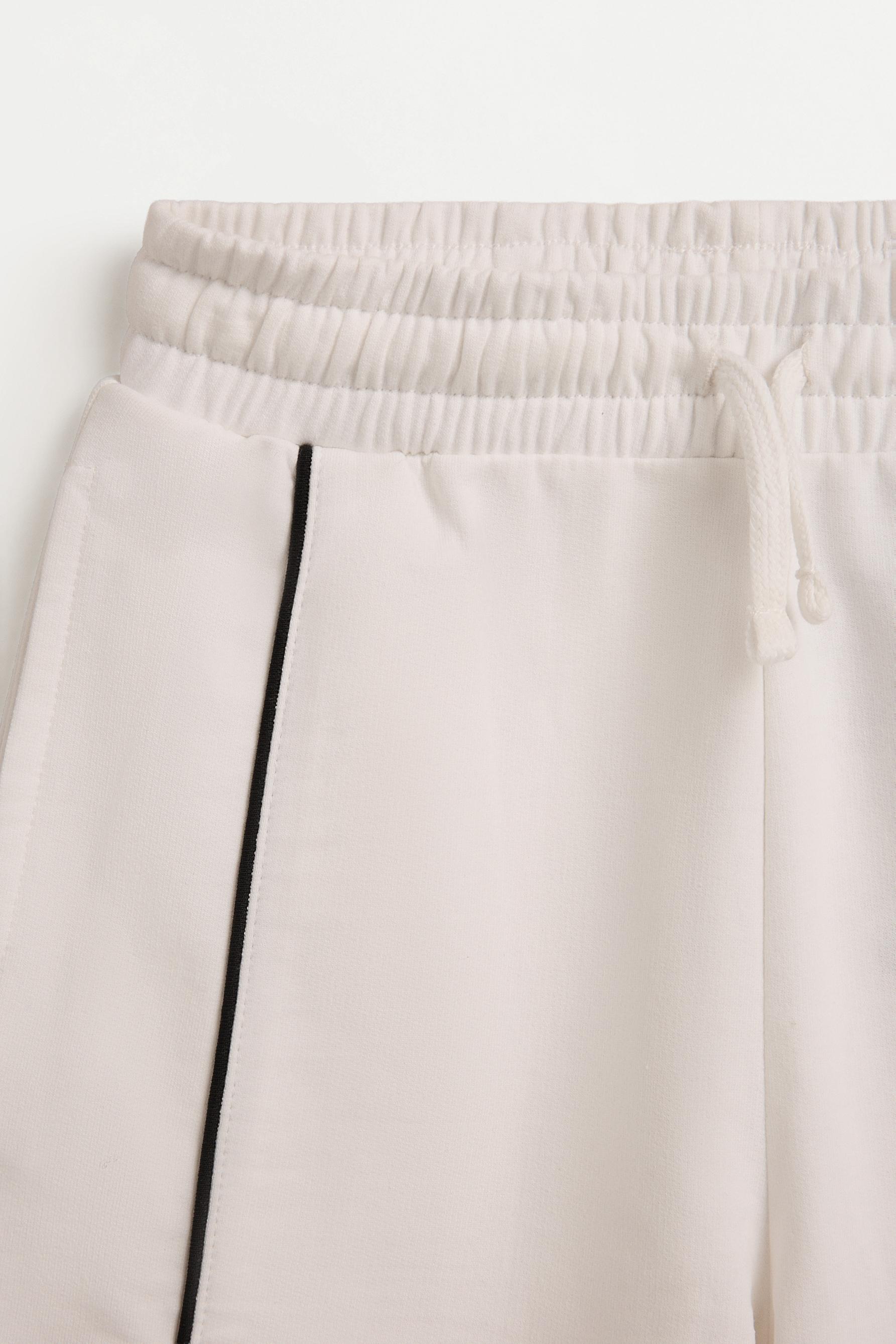 Racing jogger Bermuda shorts — OFF WHITE