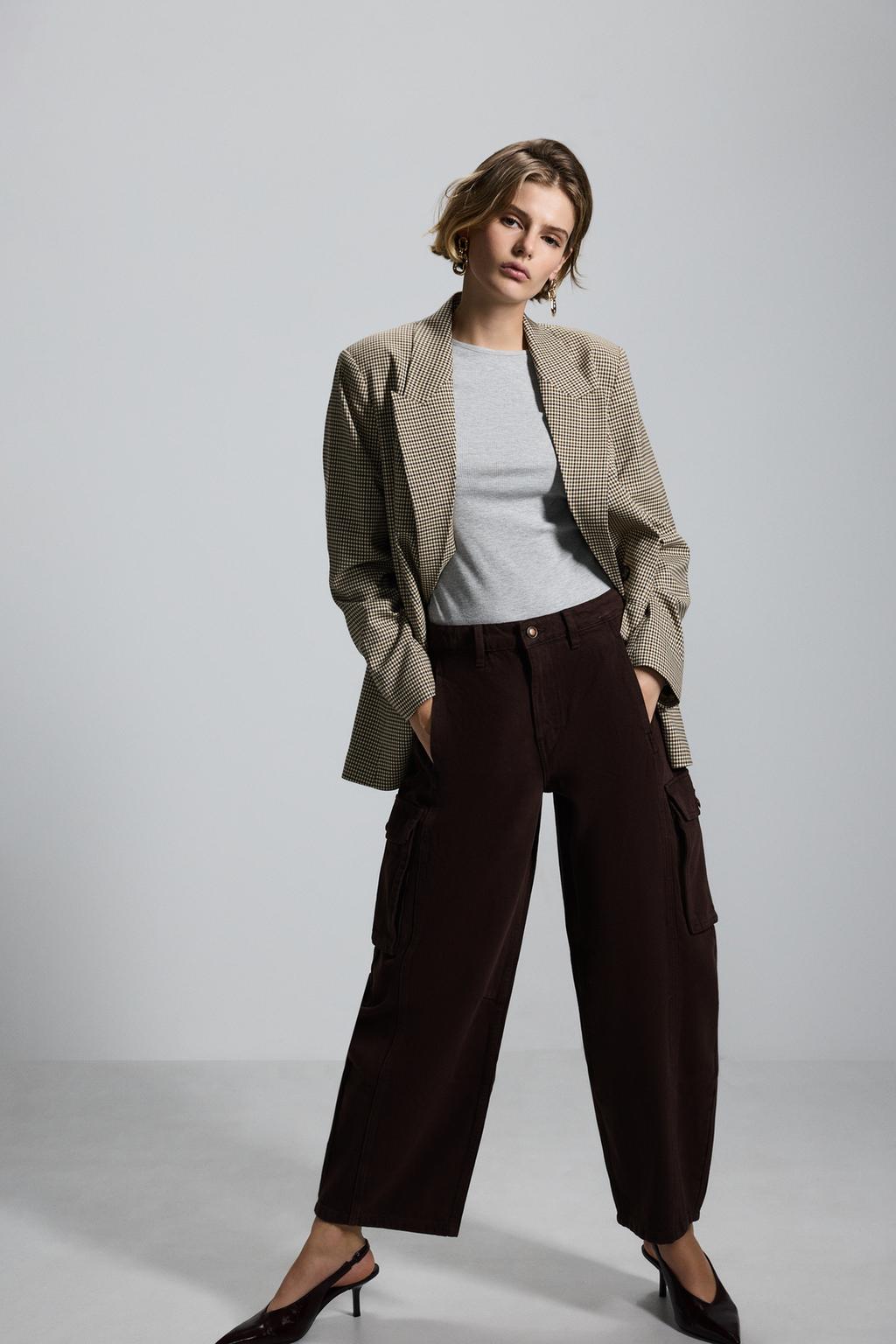 Cargo barrel jeans