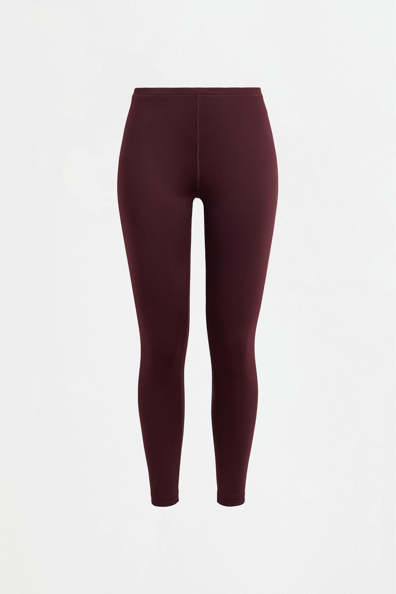 Medium-weight thermal leggings (-7ºC to 9ºC) — DARK BURGUNDY