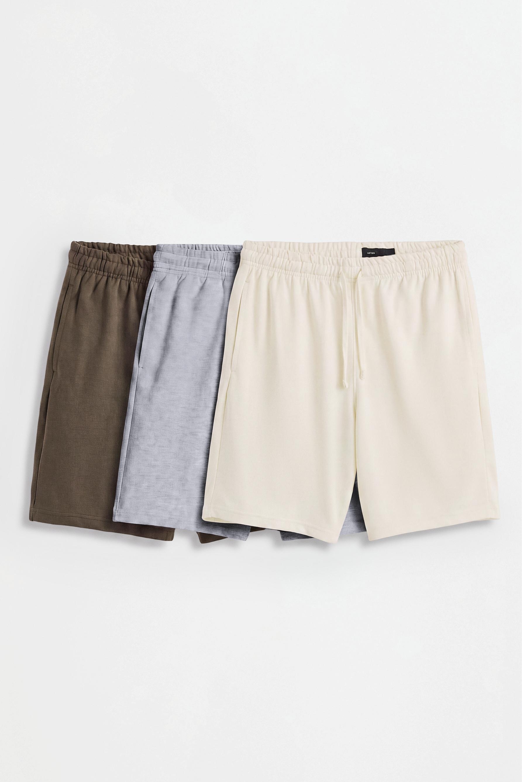 Pack of 3 tracksuit Bermuda shorts — ECRU