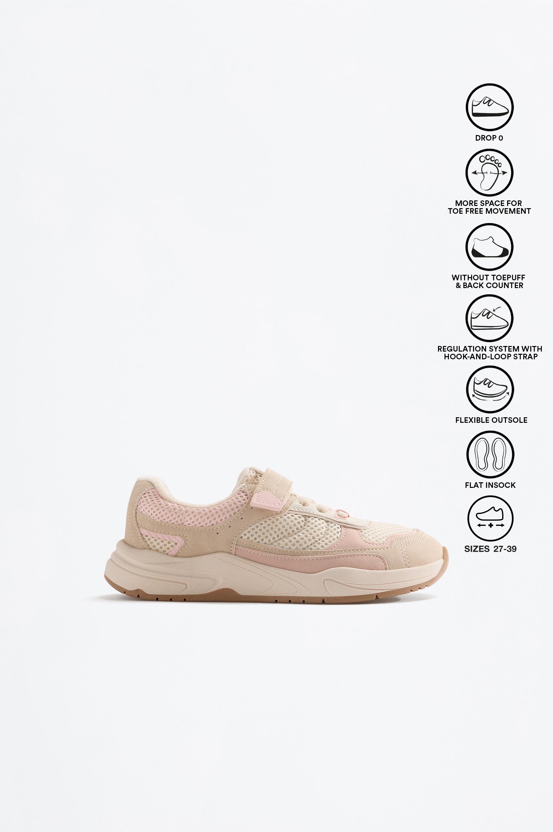 CASUAL BAREFOOT SNEAKER — ECRU