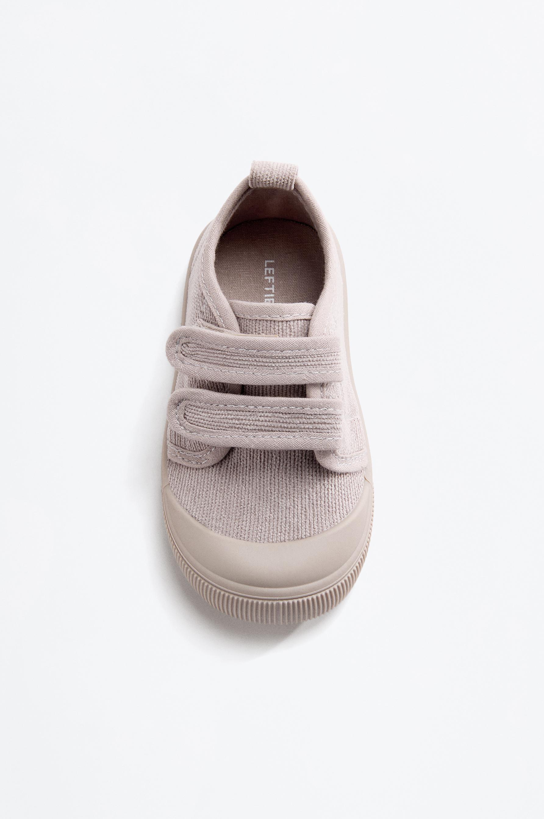 Corduroy toecap slippers — GREY