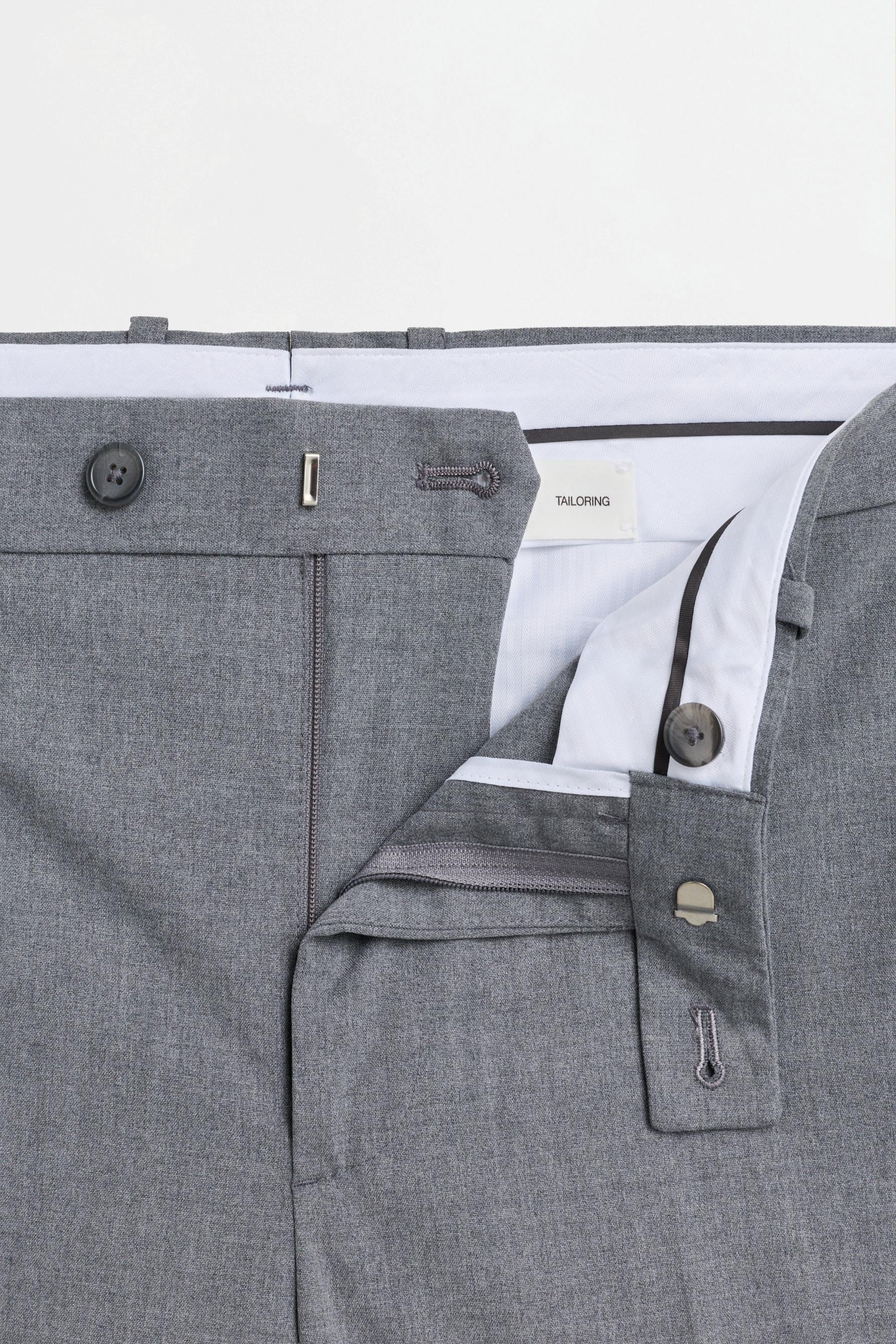 Slim fit suit trousers — GREY