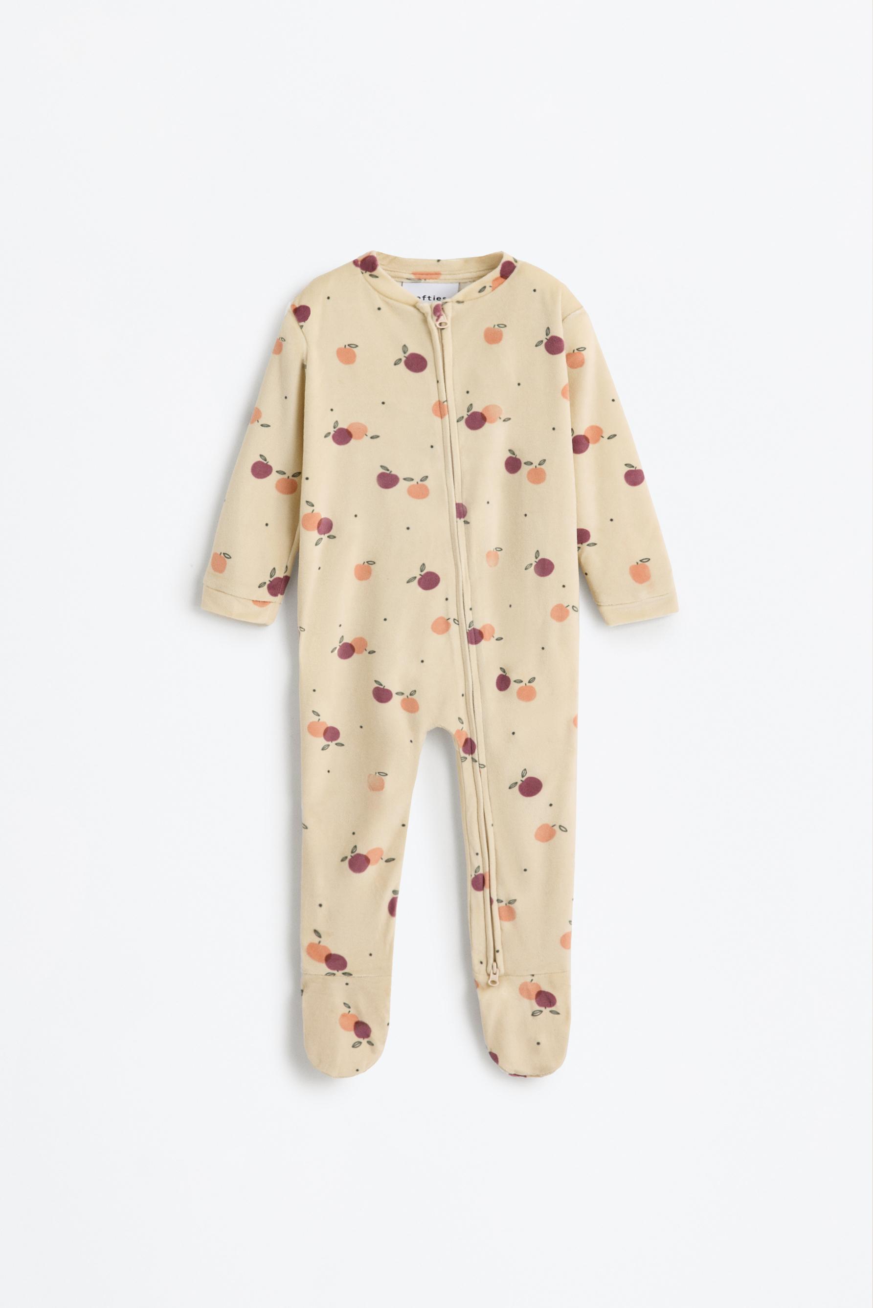 Pijama estampado aterciopelado entero