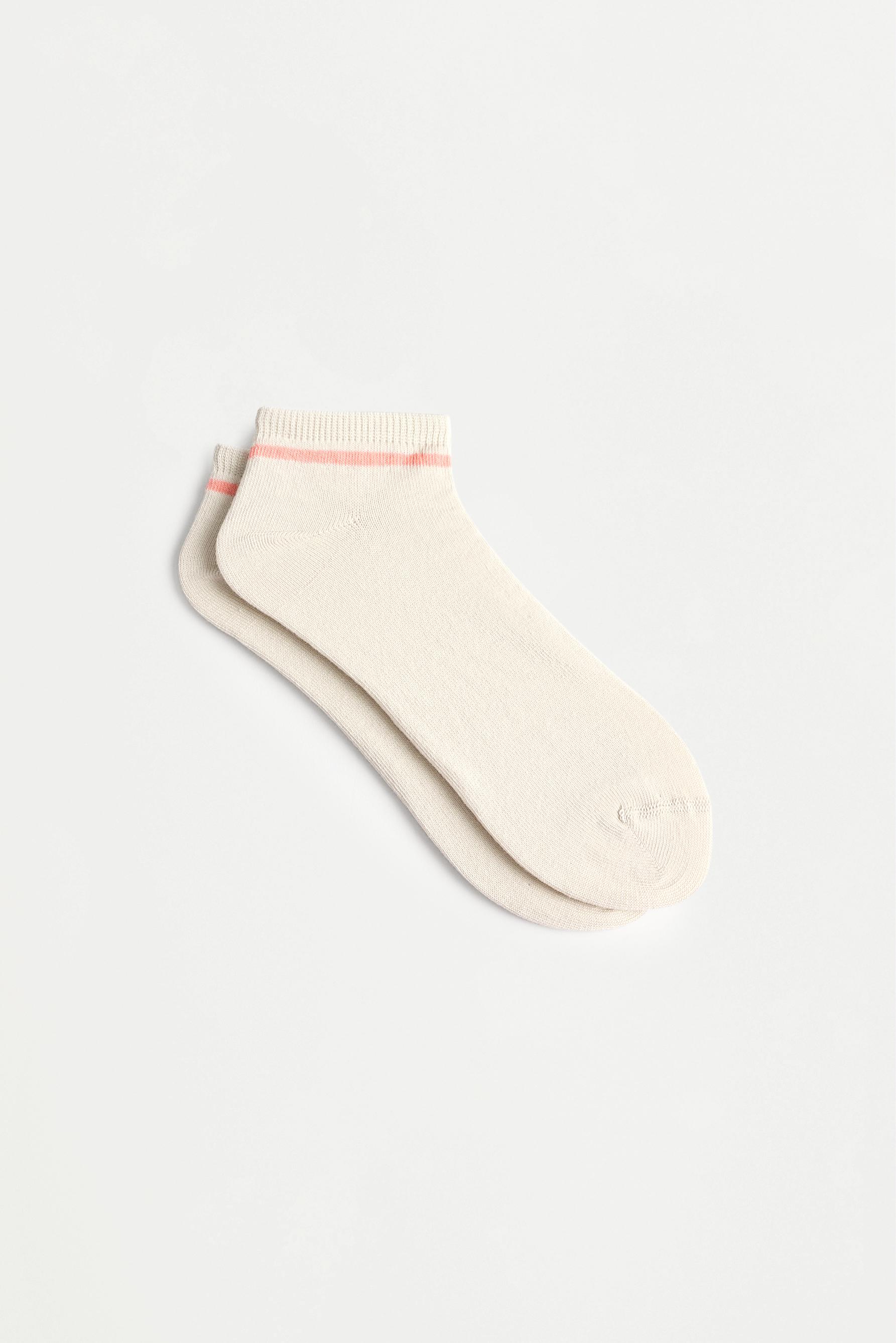 Striped ankle socks (5-pack) — GREY BLUE