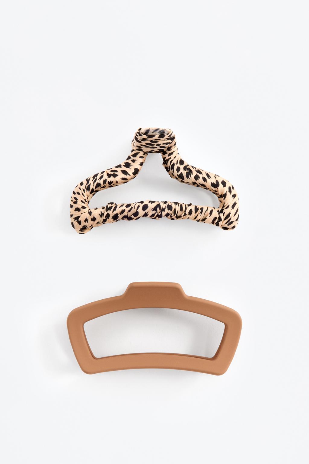 Pack of 2 contrast hair clips