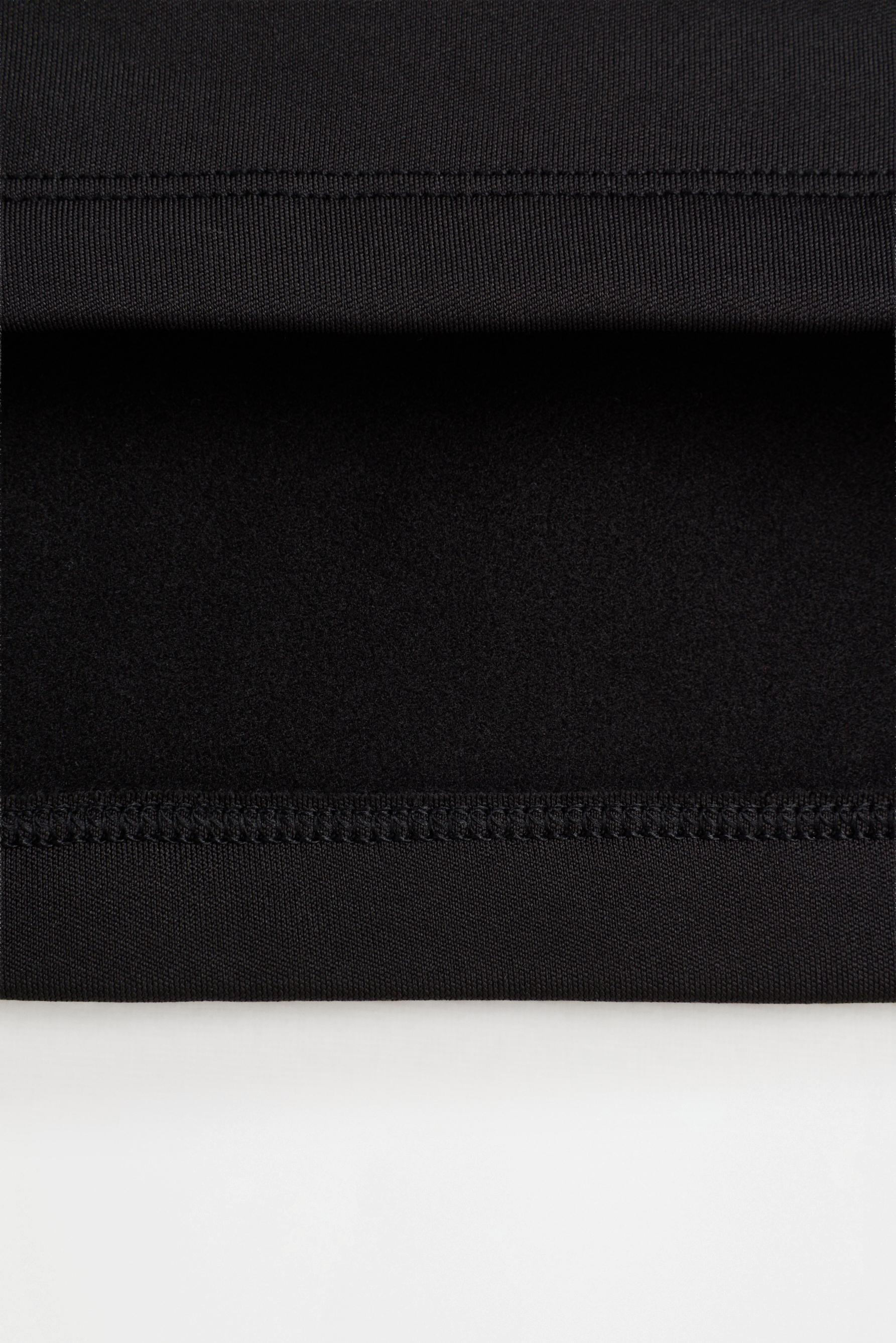 Medium weight thermal comfort T-shirt — BLACK