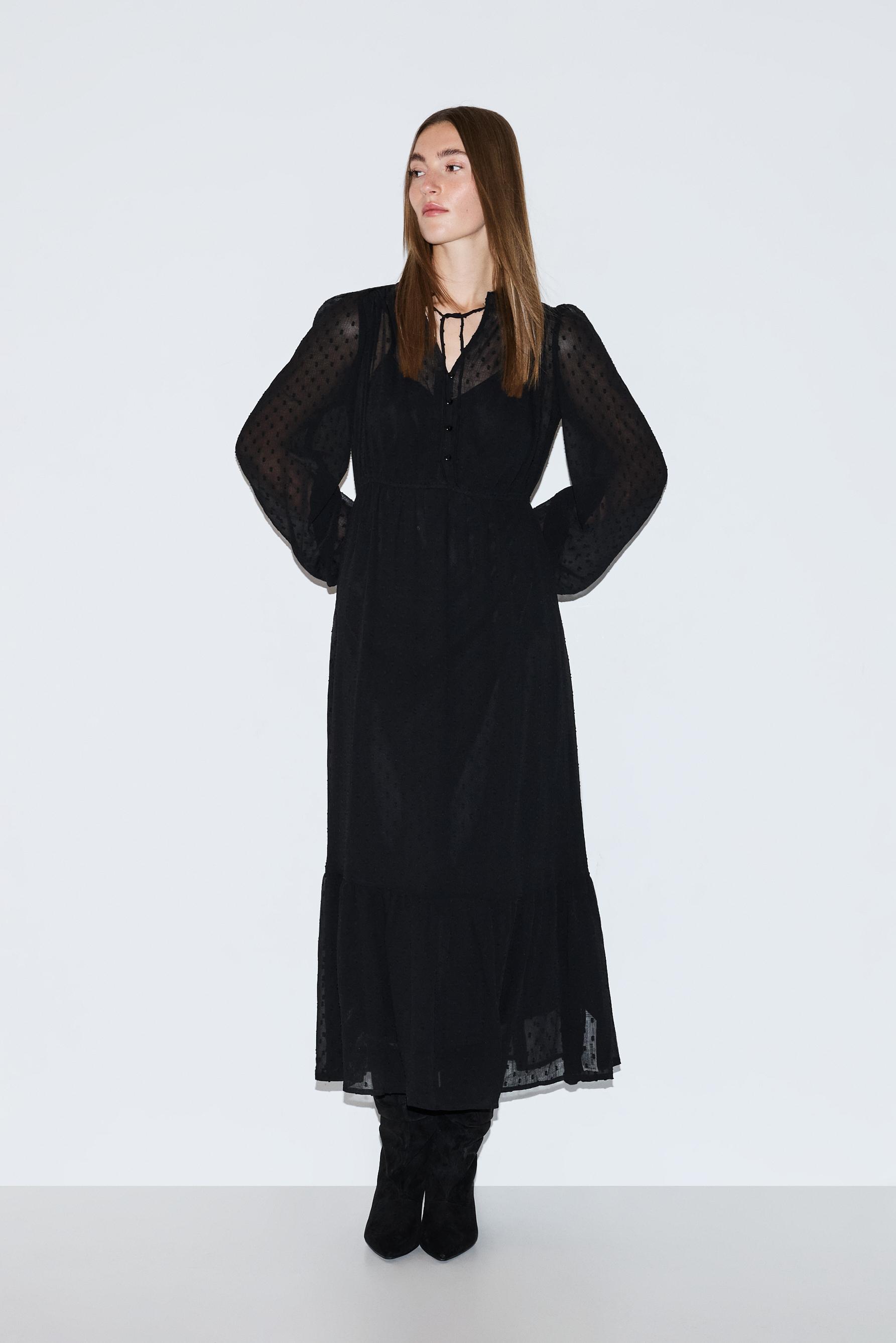 Vestido midi plumeti