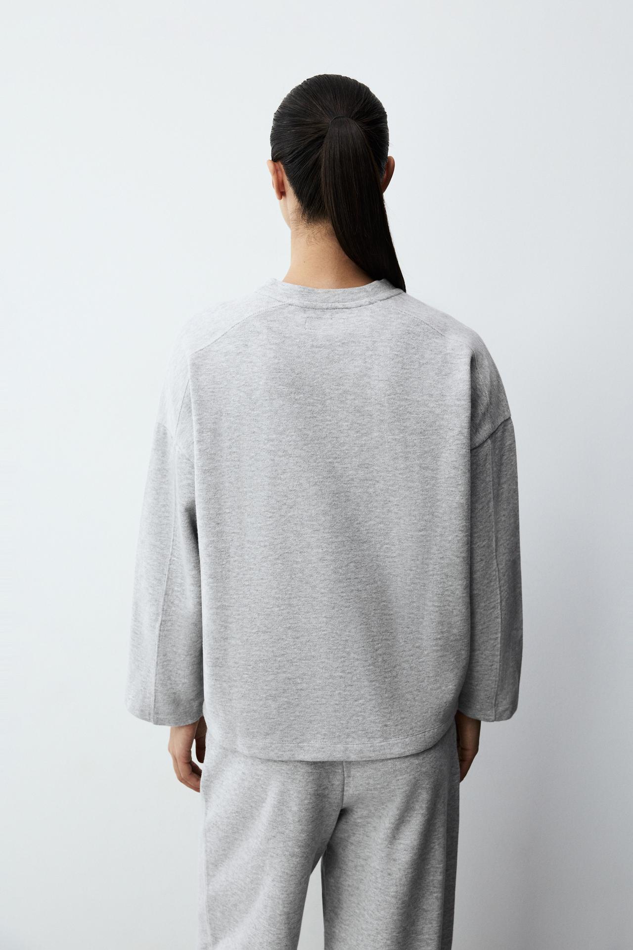 Loungewear sweatshirt — GREY MARL