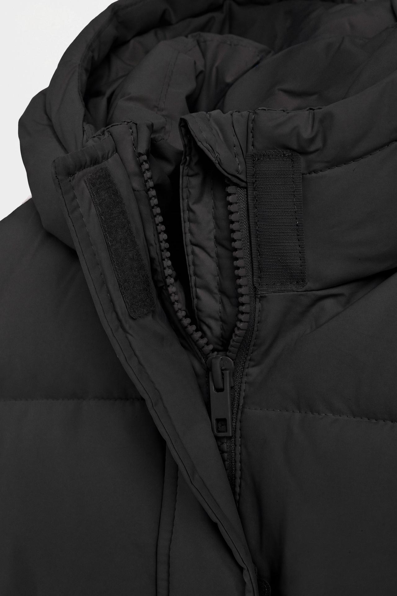 Quilted coat — BLACK