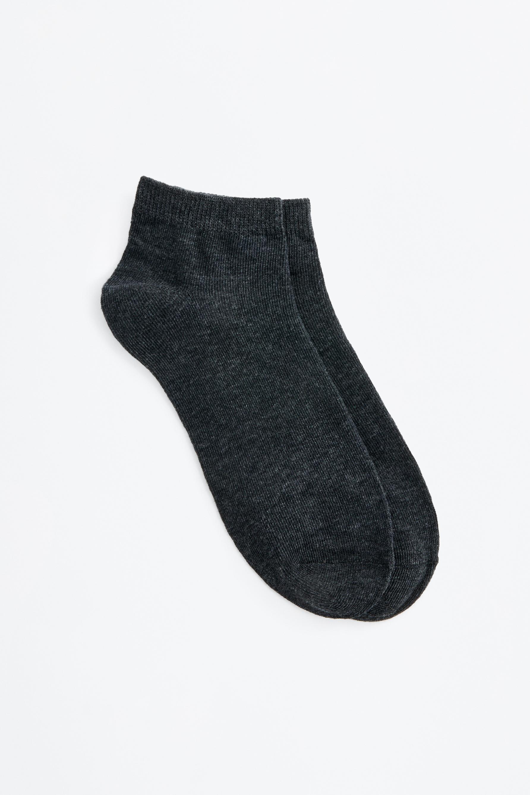 Basic short socks (7-pack) — GREY