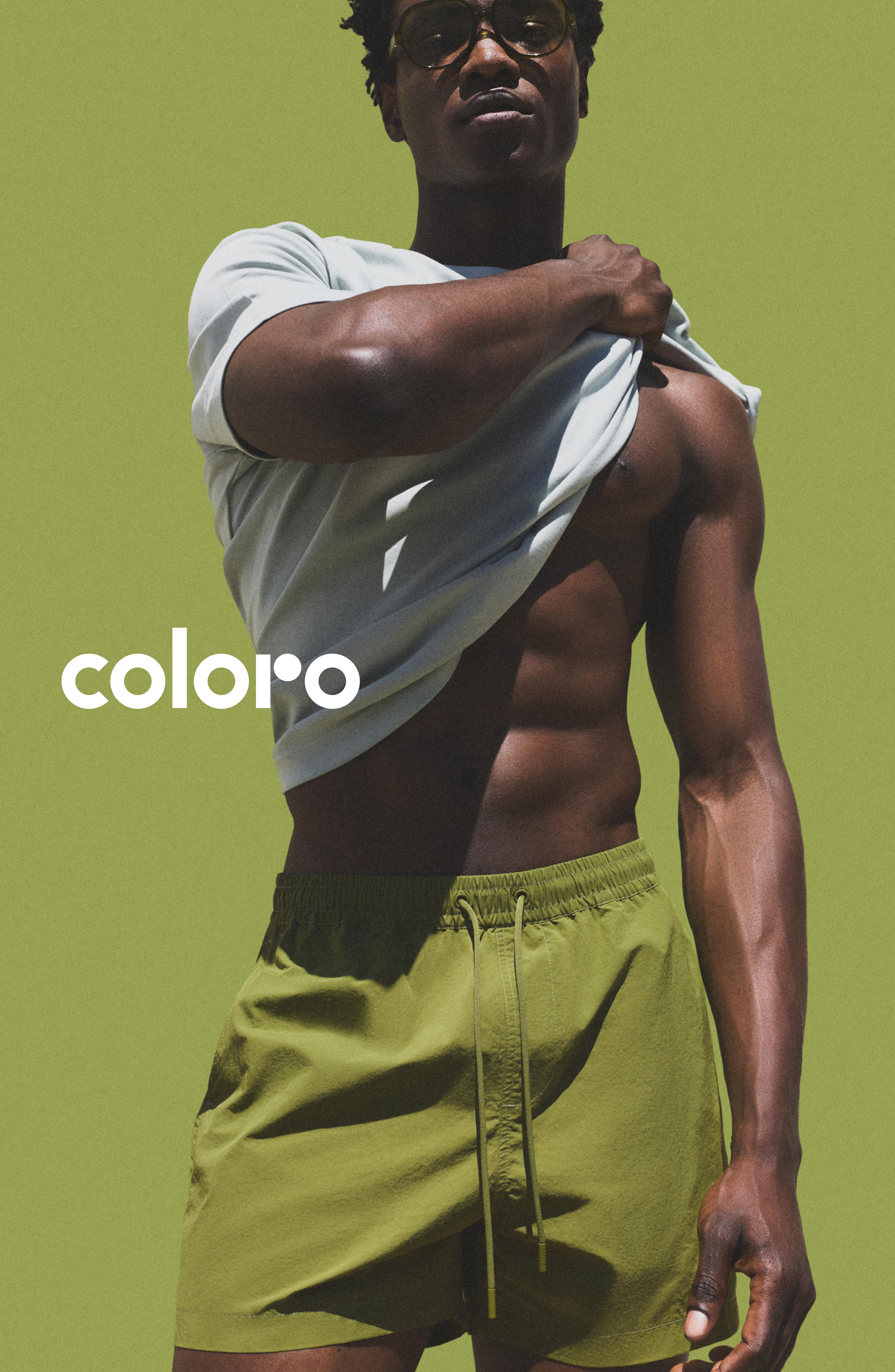 Coloro x Lefties straight swim trunks — PISTACHIO GREEN