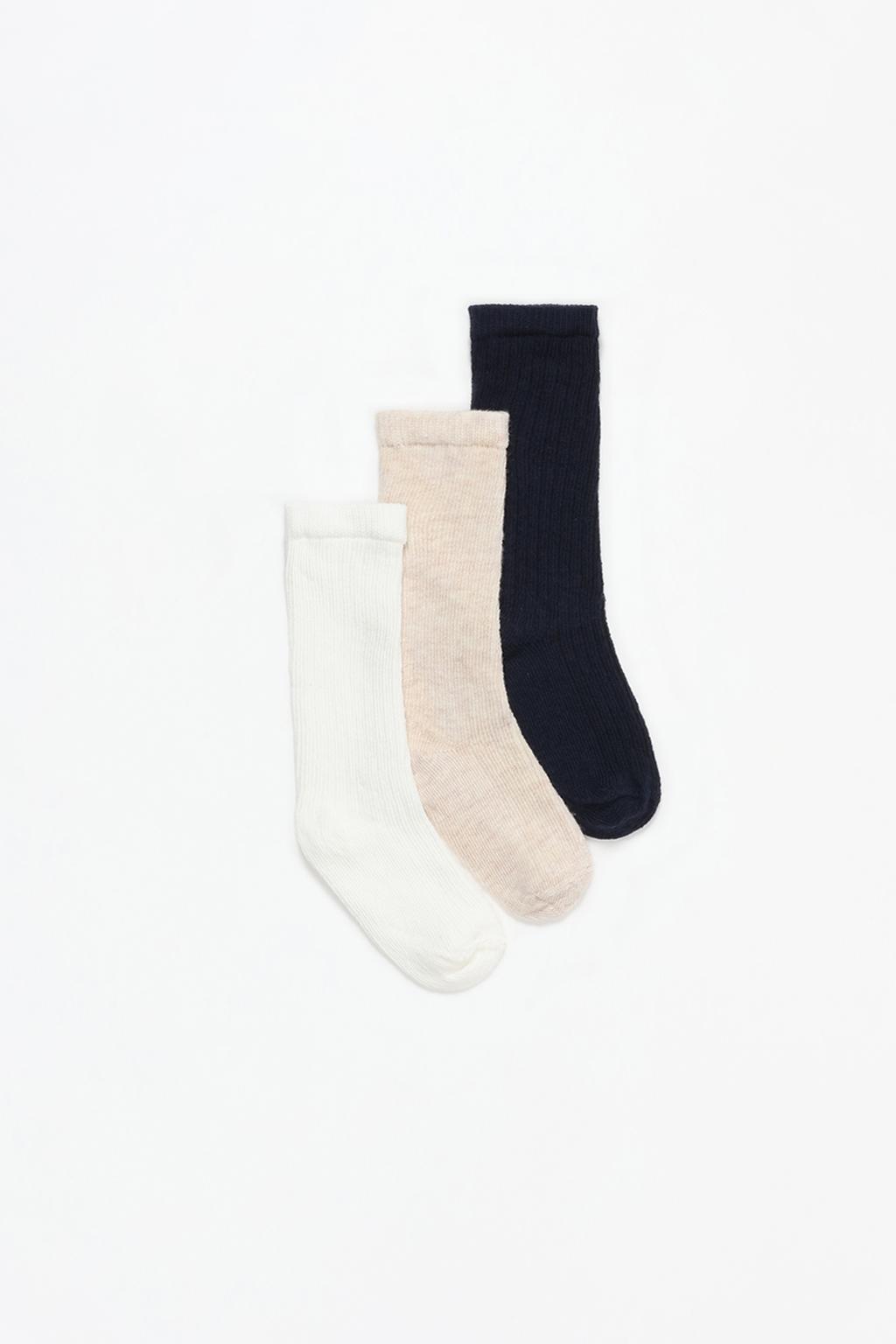 3-pack of extra long ribbed socks