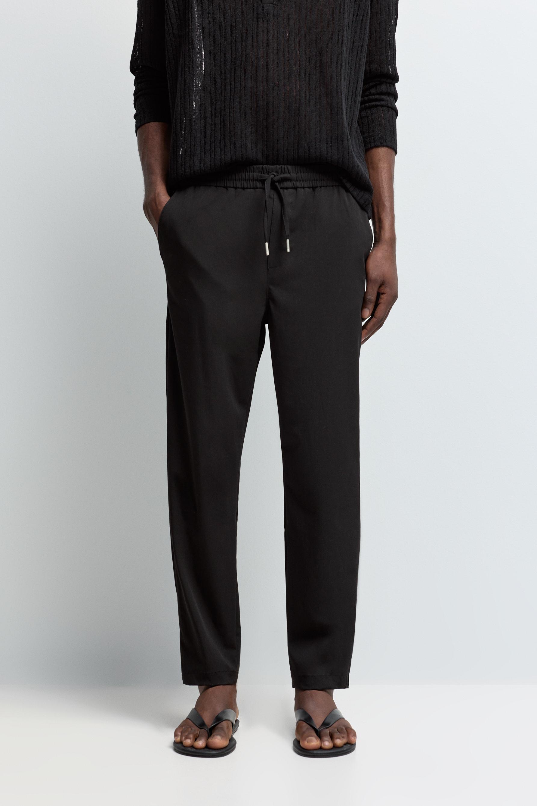 Tailored jogger trousers — BLACK